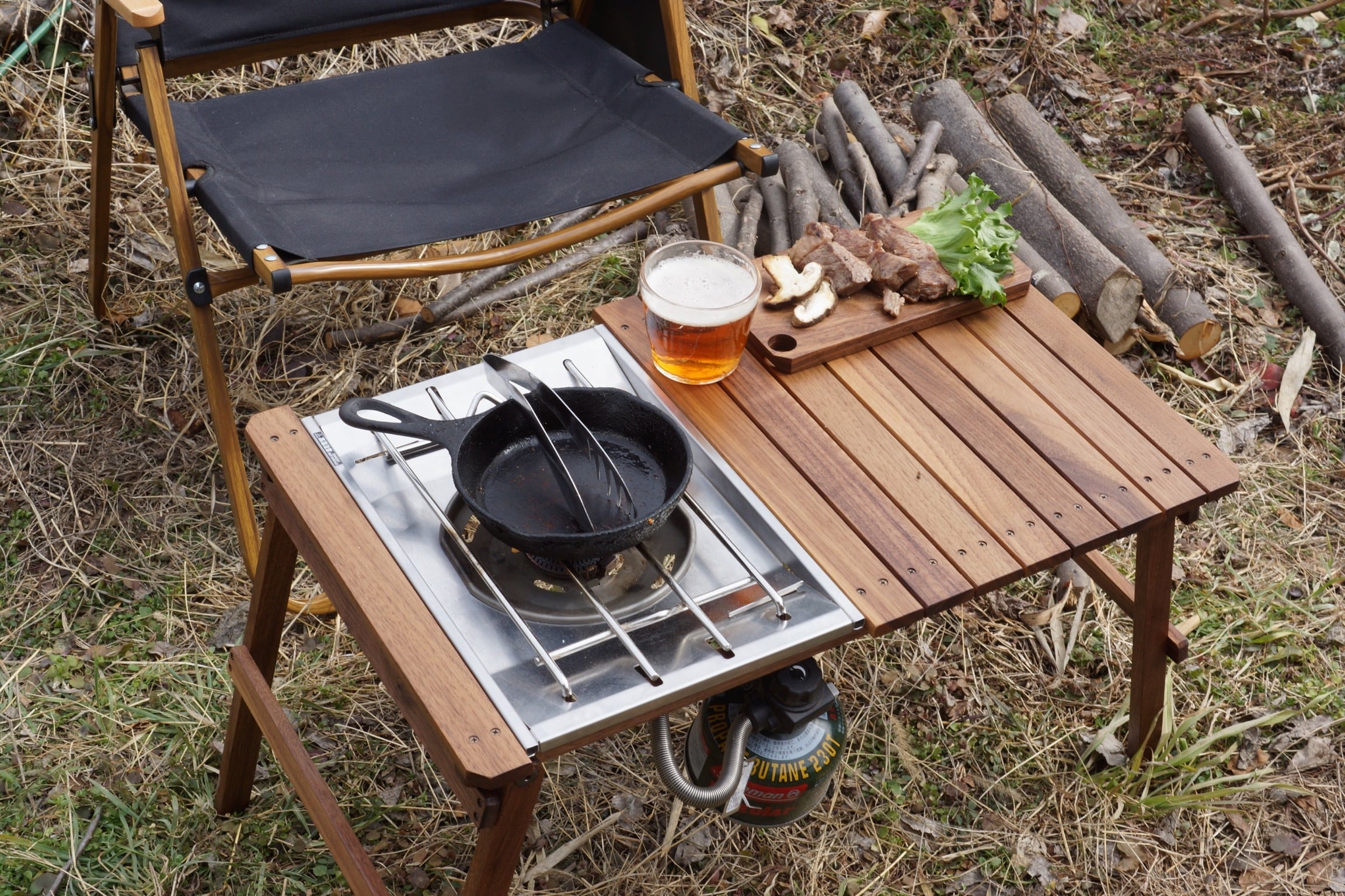 ウォールナット フォールディングテーブル400 | kinakoma.craft