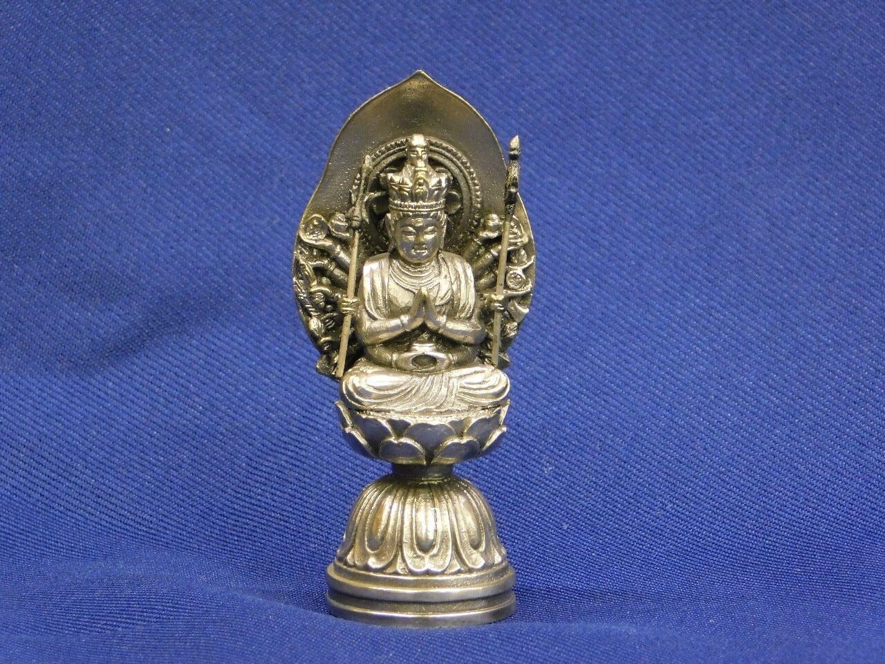 銀製 十二支のお守本尊 【子年】千手観音菩薩 7cm 干支 日本製 高岡