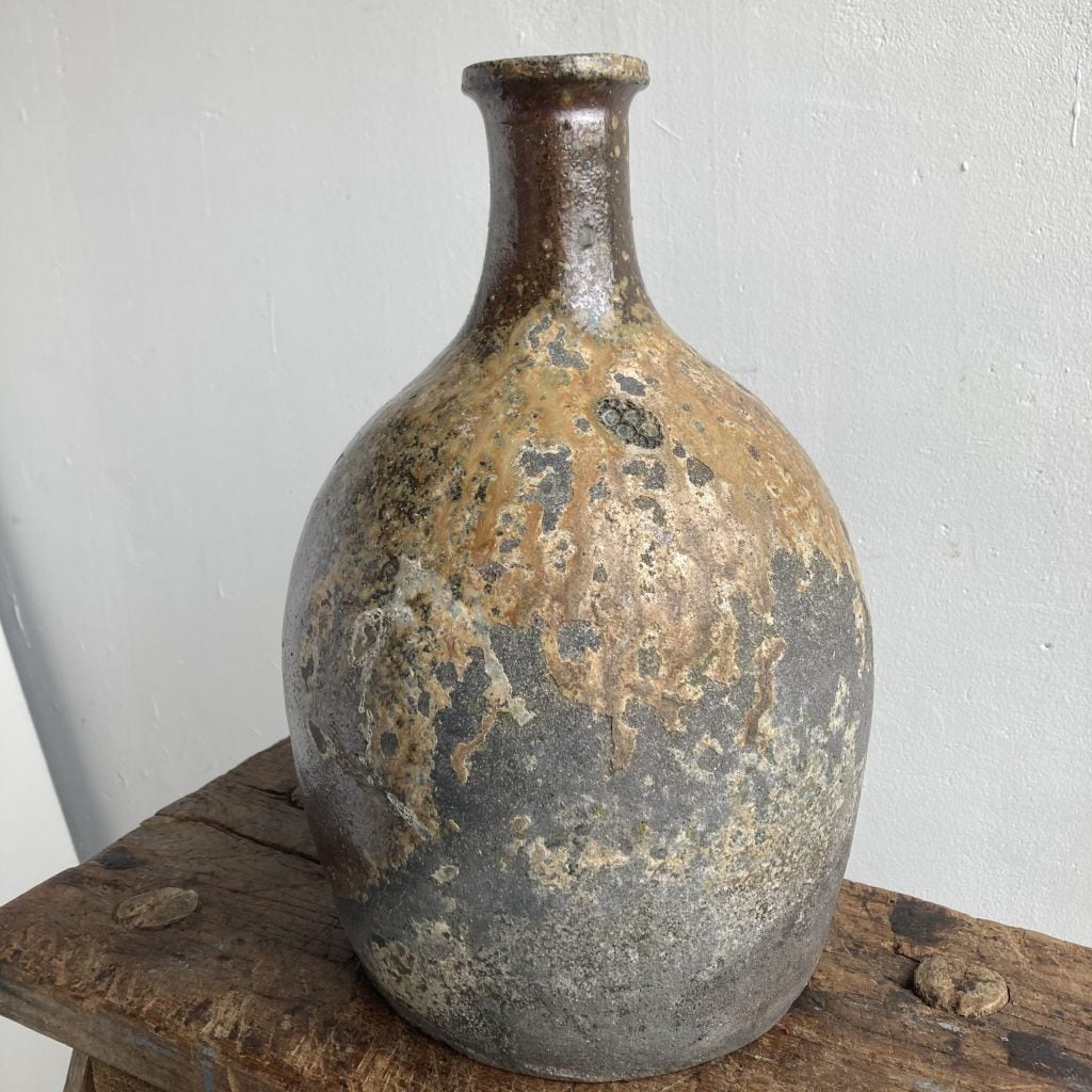 江戸前期古備前蝋燭徳利アンティーク骨董品酒器花生