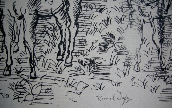 Fラウル・デュフィのリトグラフ 作品タイトル「Les