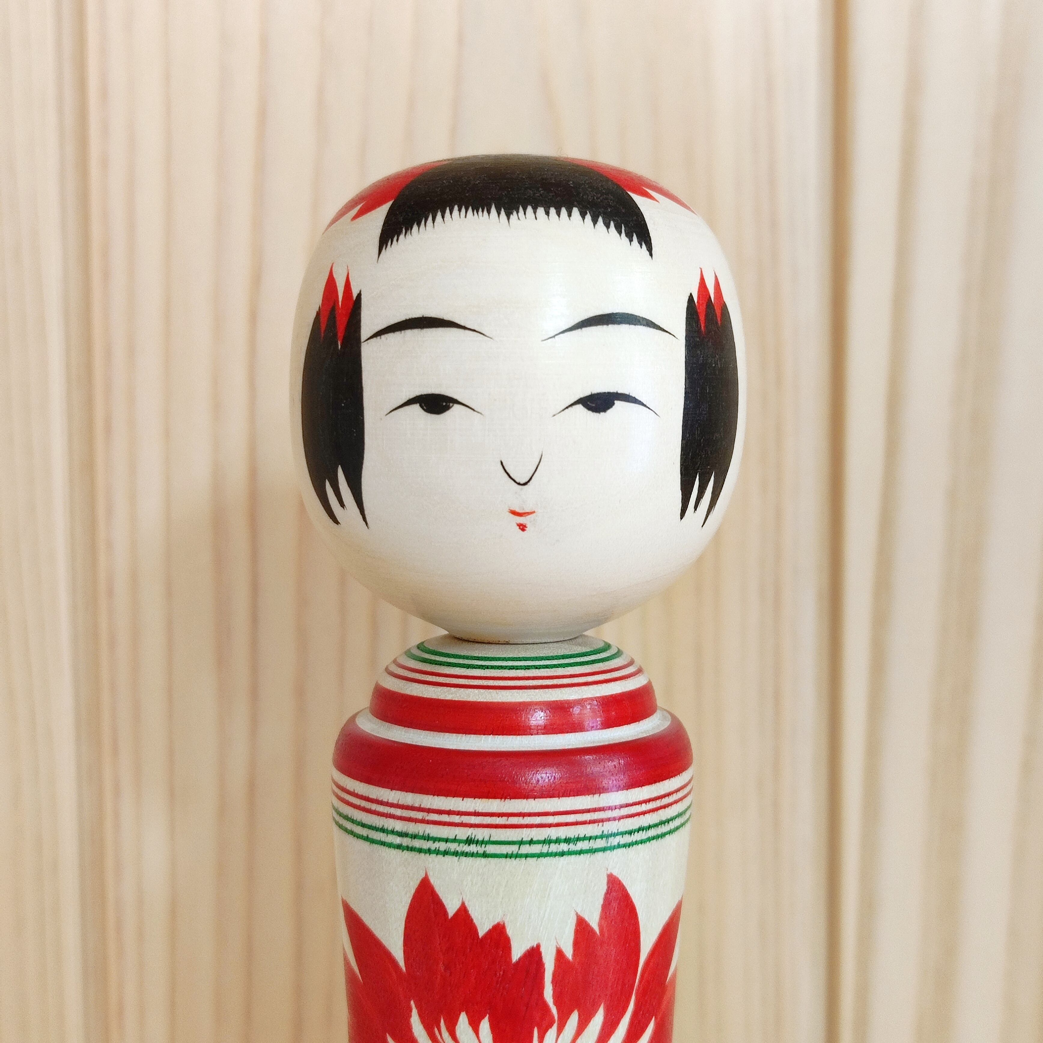 こけし 鳴子系 柿澤 是伸 工人 てるてる坊主えじここけし