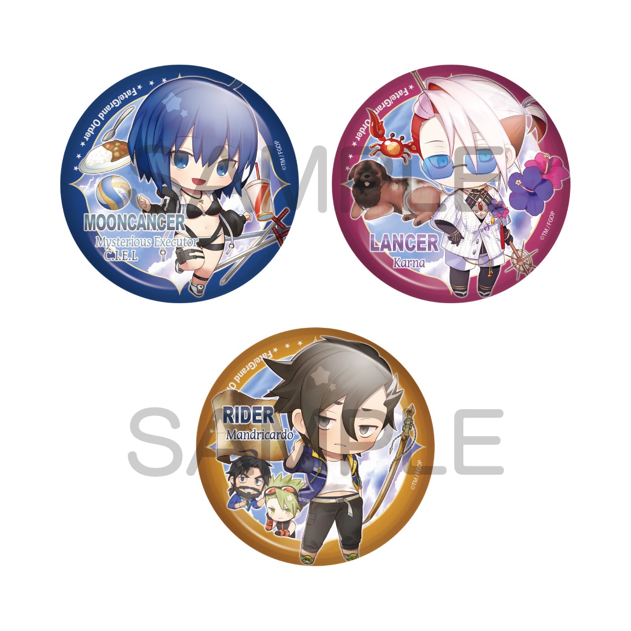 Fate stay night ufotable キャスター 缶バッジ トレーディングバッジ