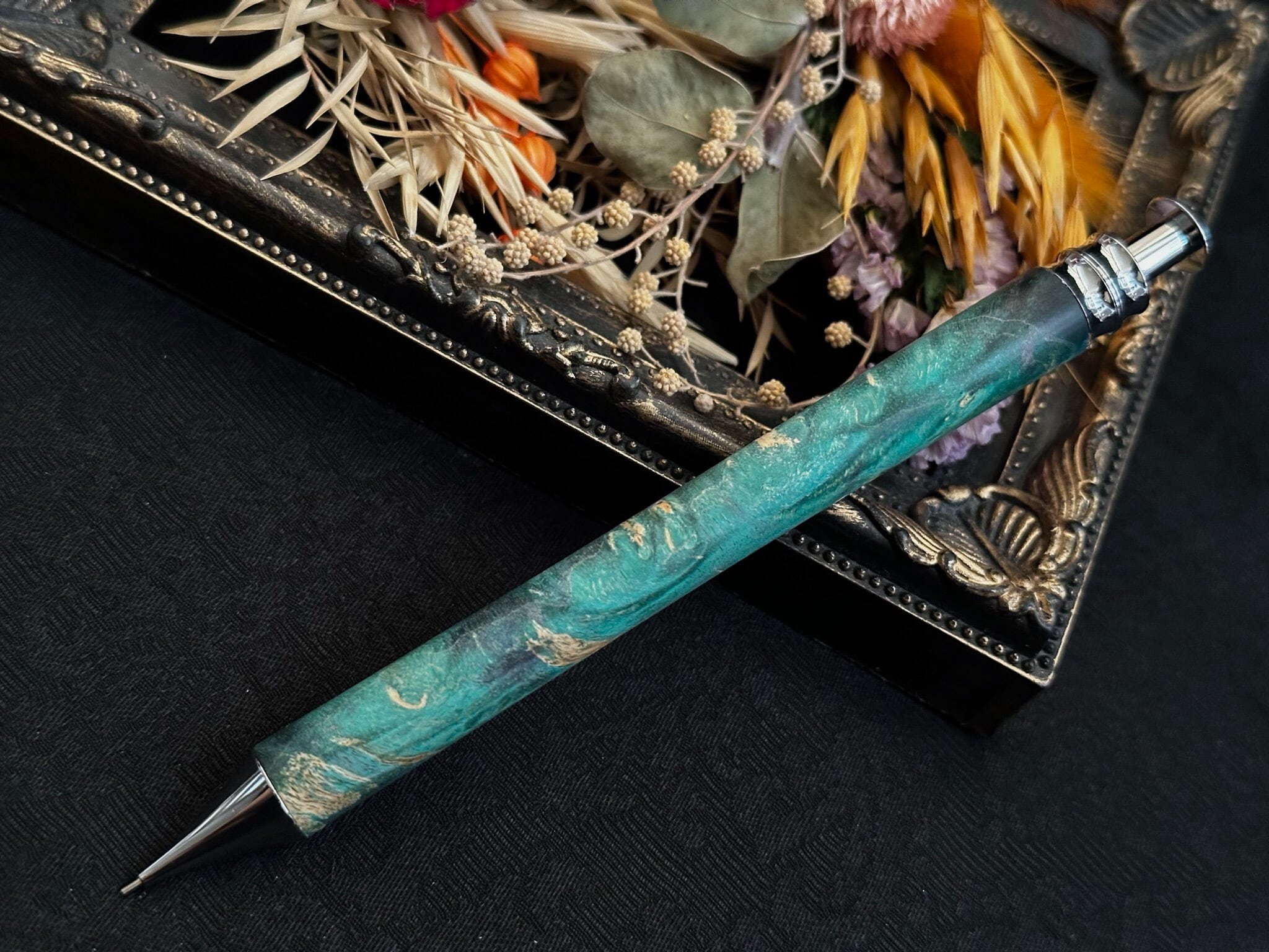 steef&co st draft シャーペン スタビライズウッド 革軸付き