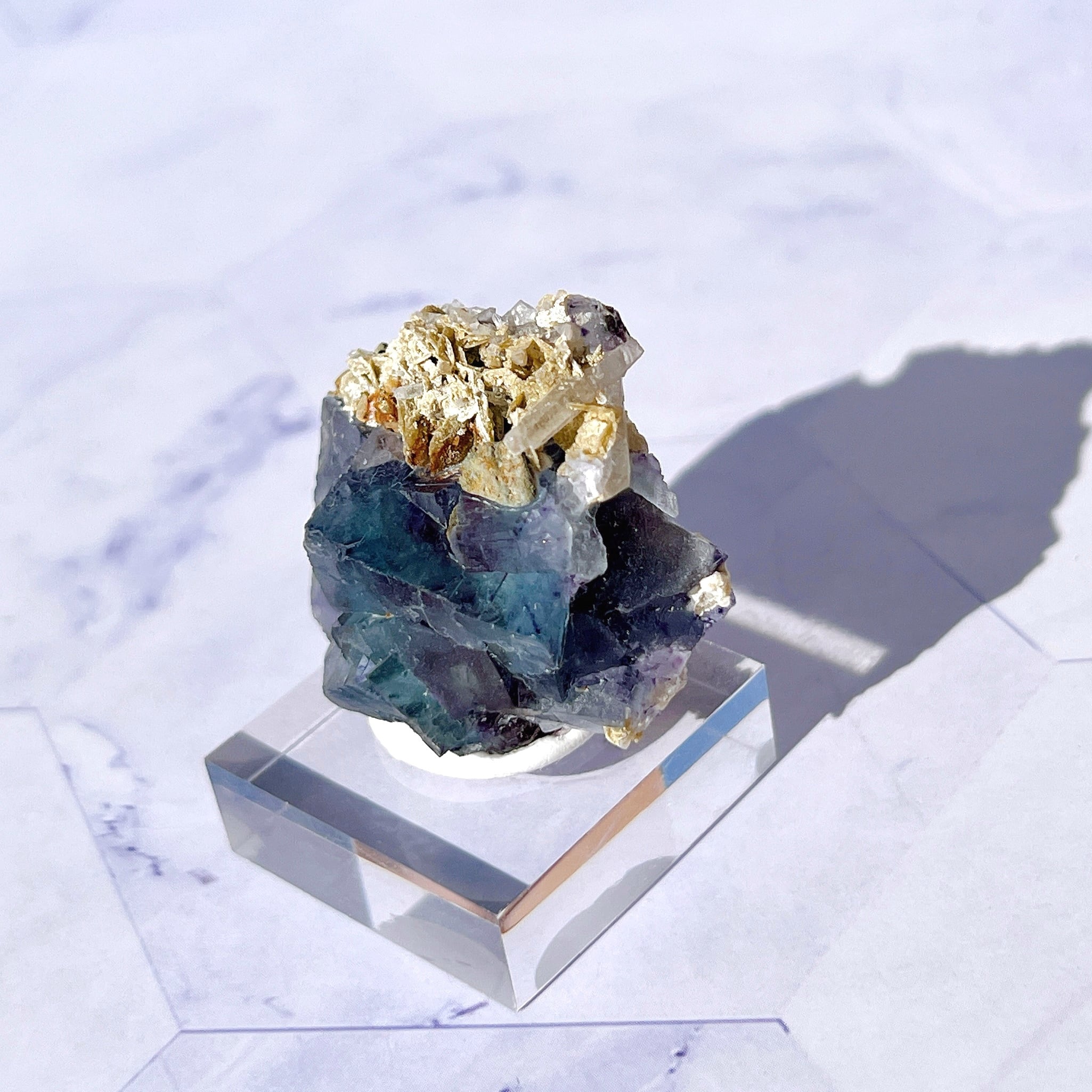 Herb様3点ご専用ページ 鉱物標本 希少 ブルーフローライト 原石 中国