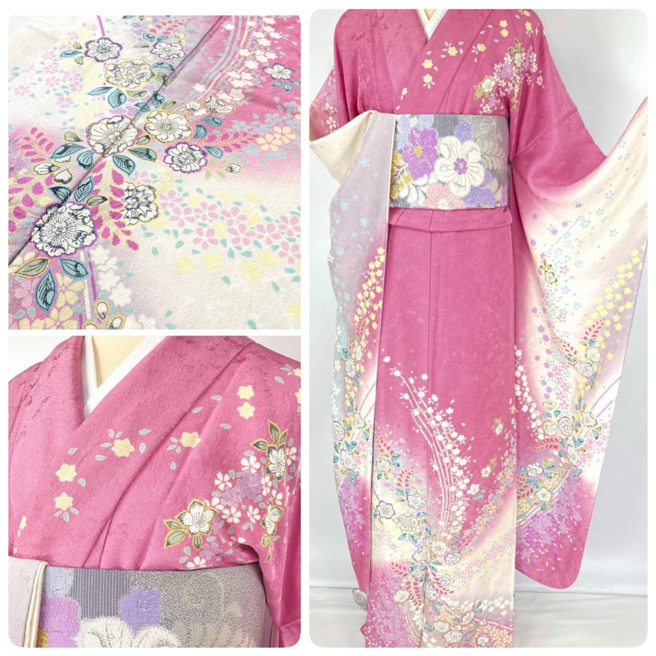 高級正絹辻が花絞り袋帯！