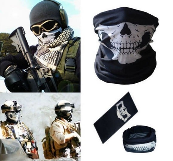 マスク スカル フェイスマスク サバゲー スノボ スキー スポーツ