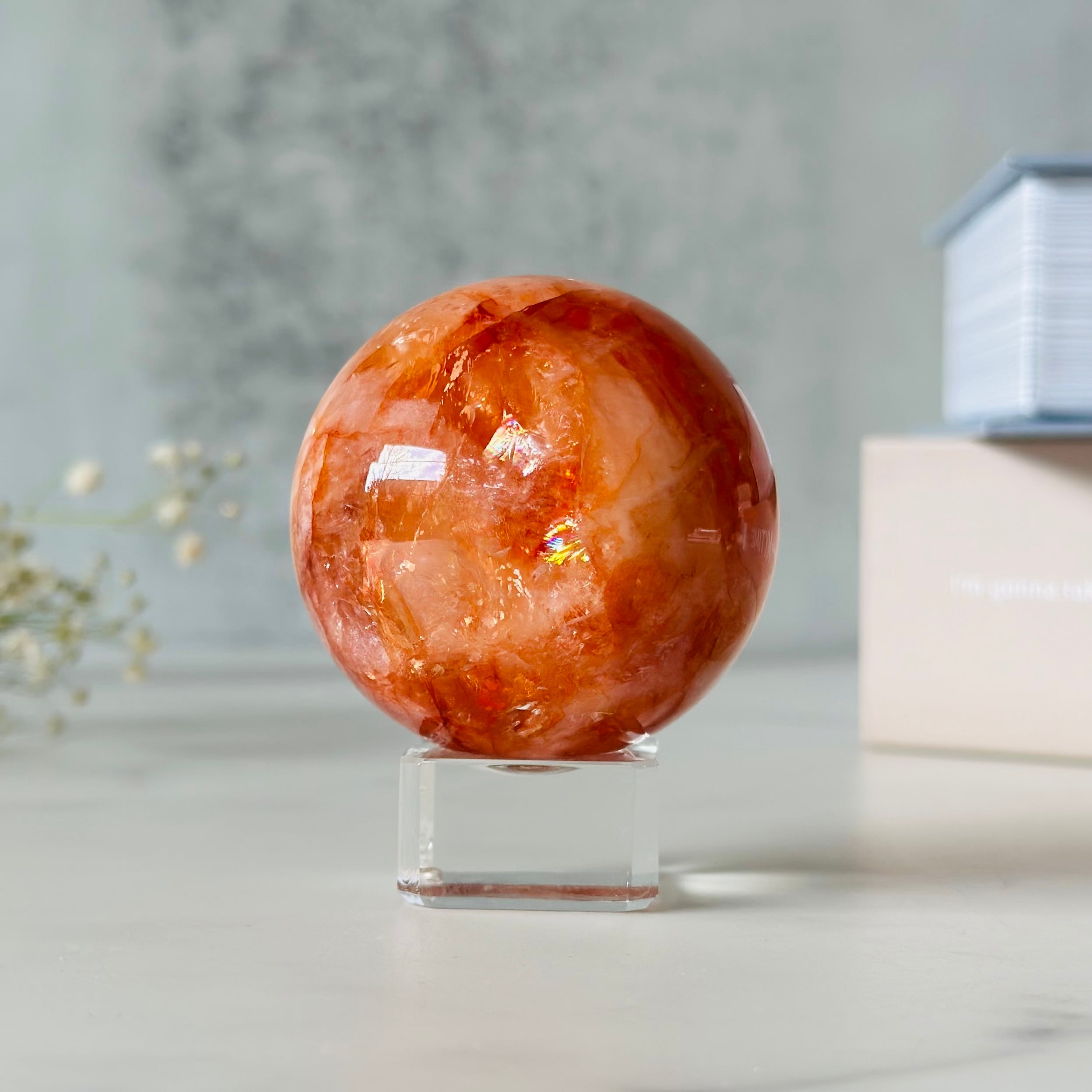 ファイヤークォーツスフィア Φ47mm | Mt.Sophia 天然石屋さん