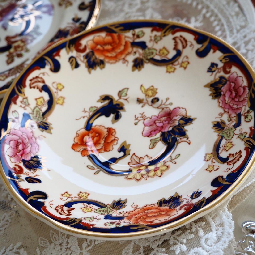 美品 英国メイソンズMason's ブルーマンダレイ トリオ カップ