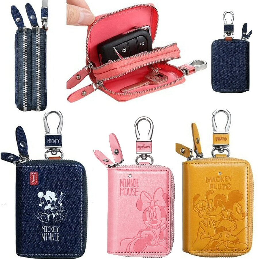 ディズニー ダブル スマートキーケース キーホルダー カバー キー