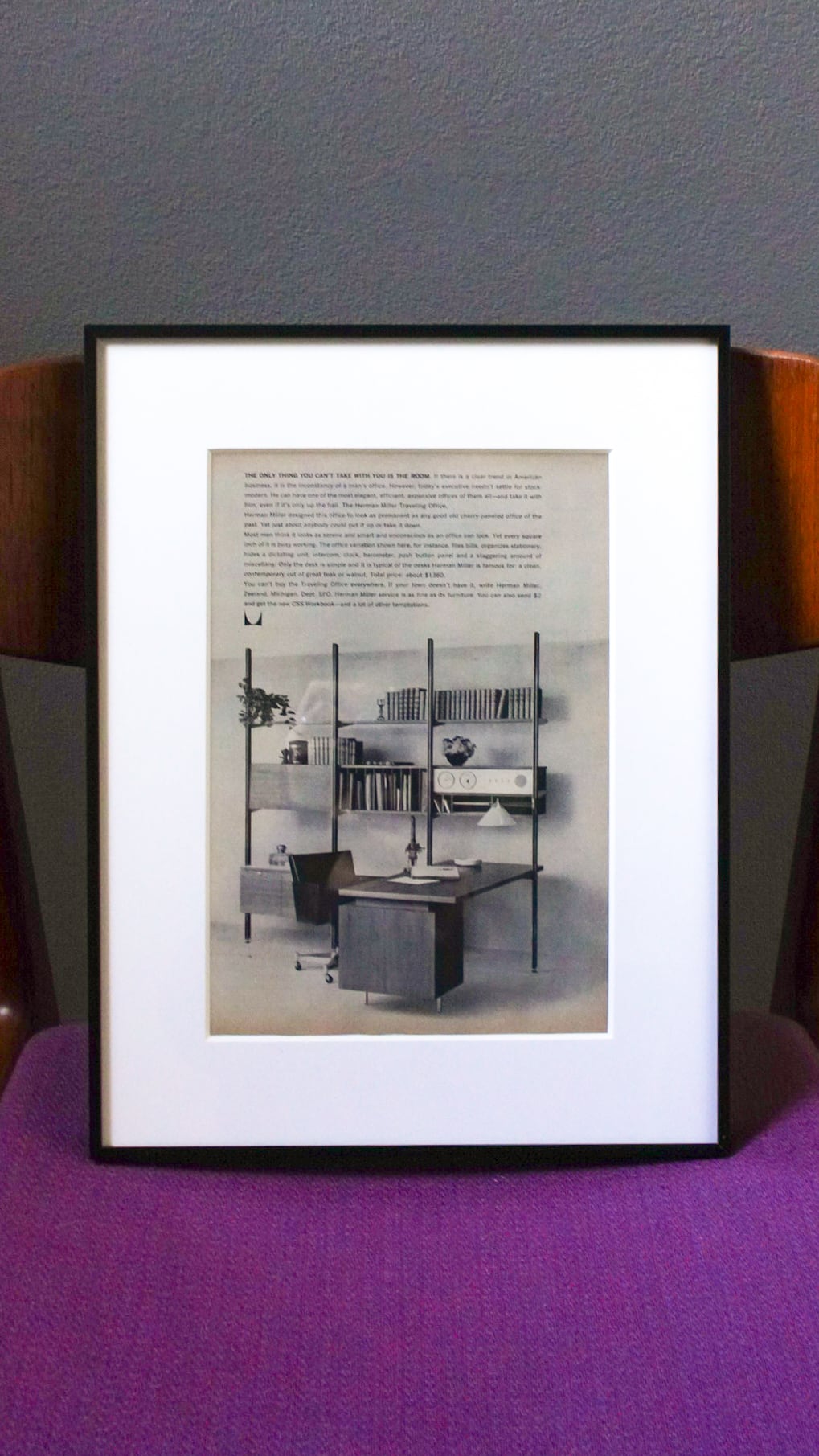 1961】HERMAN MILLER ハーマンミラー ファニチャー アドバタイジング