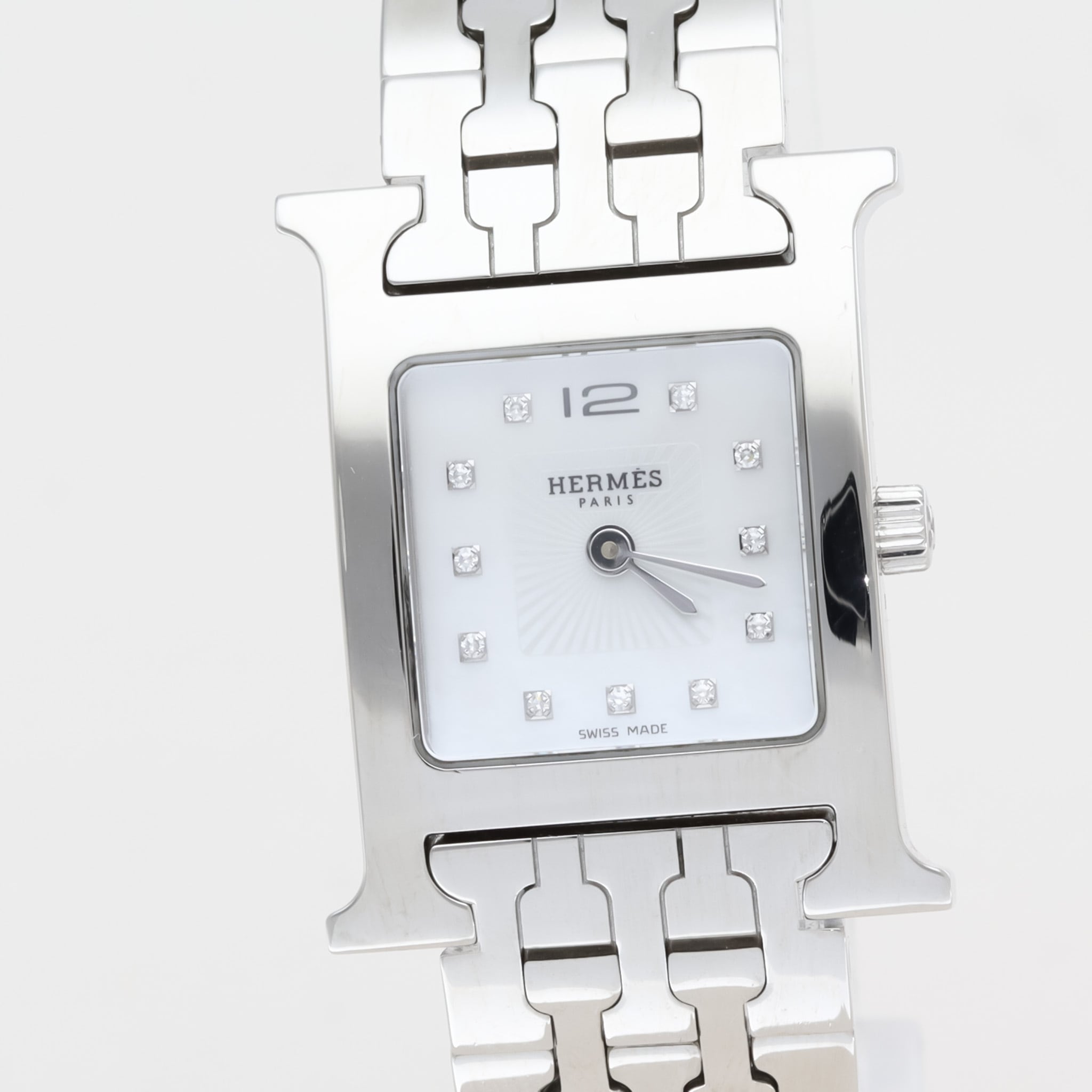 エルメス Hウォッチ ダイヤルダイヤ シェル文字盤 | Ante Official select