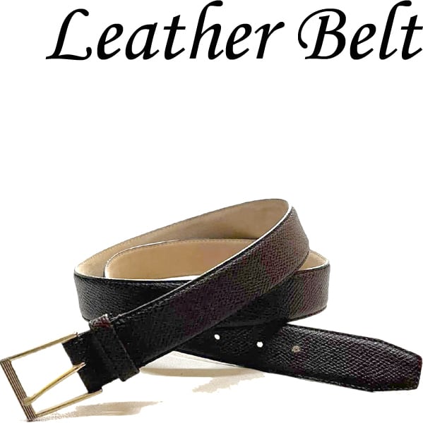 1点物◇ビンテージ90sヘビ柄バックル付き茶レザーベルト古着メンズ38