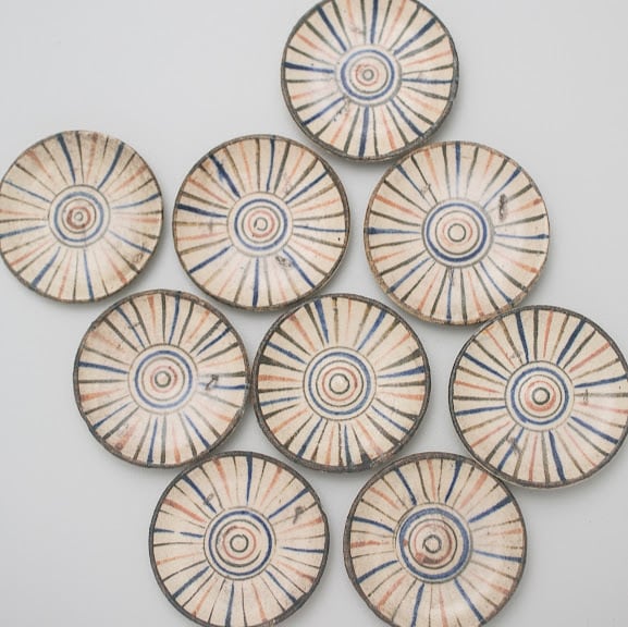 ma609⑥『兎 豆皿 手塩皿 5枚』 /骨董品 古美術 アンティーク 古玩