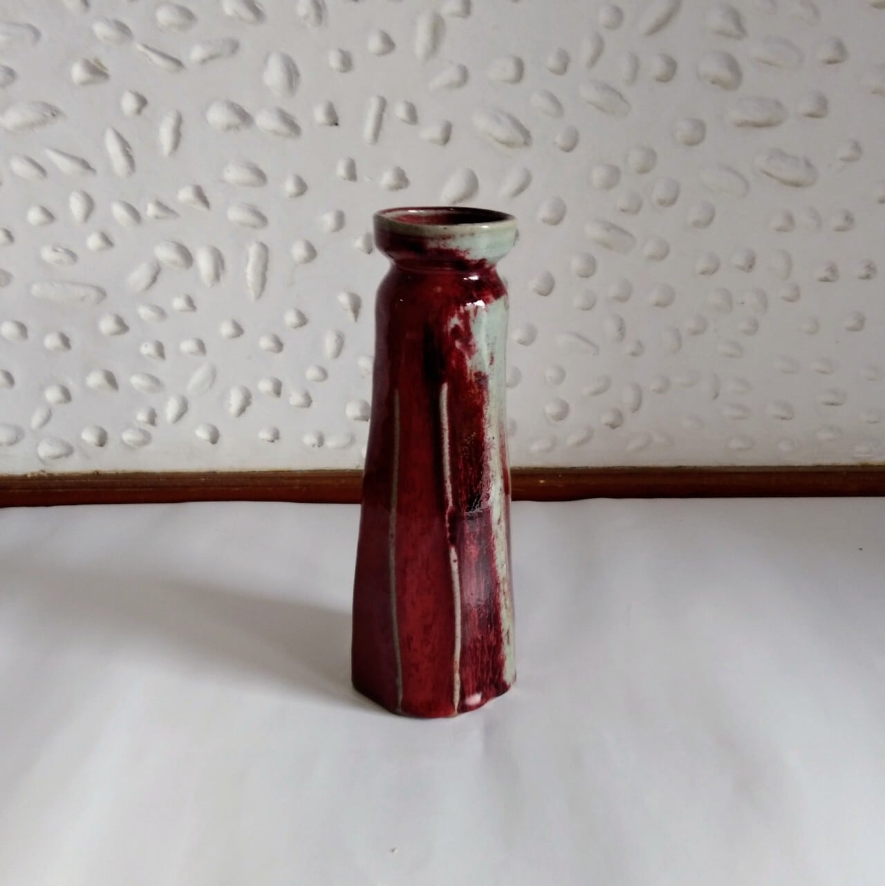 江戸末期の頃高取焼き花入れ 【公式通販】