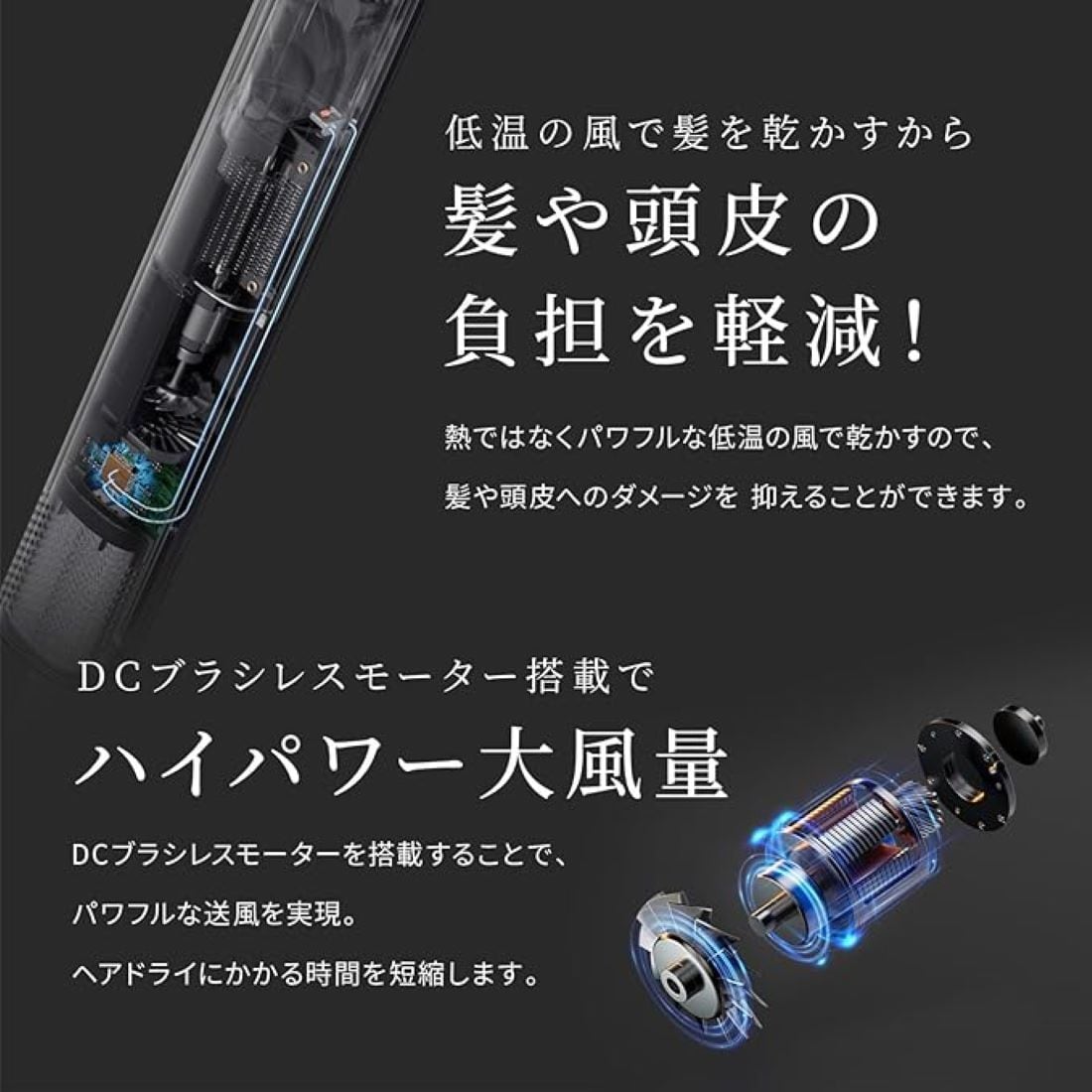 BISARA STICK (ビサラ スティック) NEW スティックドライヤー 大風量