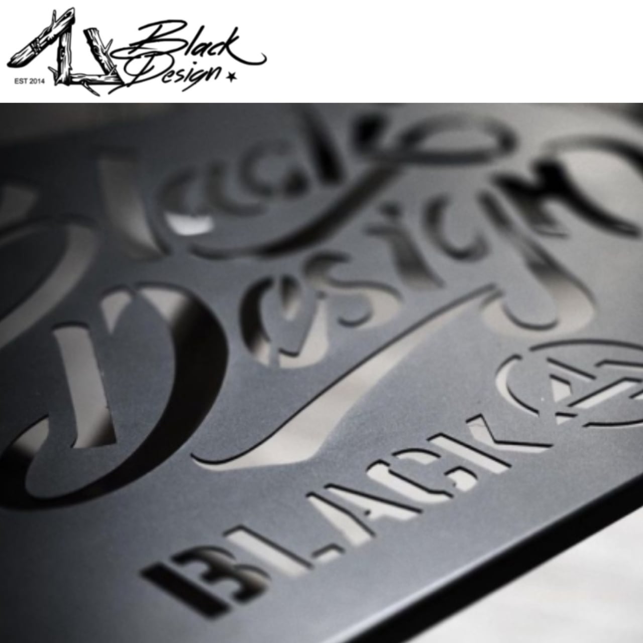 BLACK DESIGN ブラックデザイン アイアンプレート | Ncolor