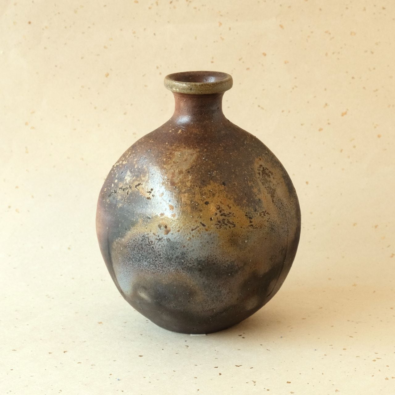 古美術 昭和レトロ 蔵出し壺 備前焼 古美術 昭和レトロ 蔵出し壺