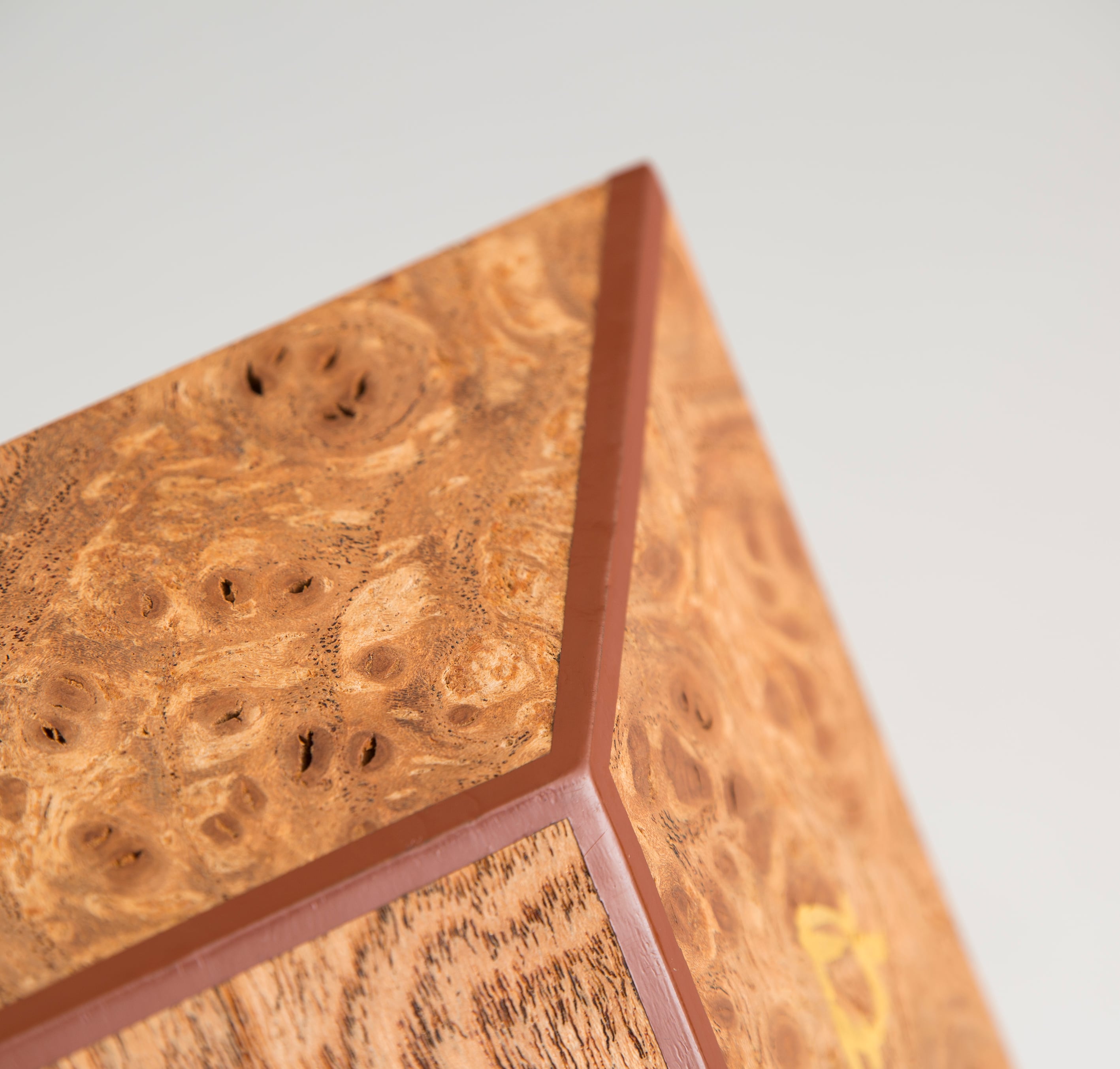 久須来郎 薮内節庵好 4代福田随竹庵 栴檀 センダン 栴檀玉杢 方盆 花押