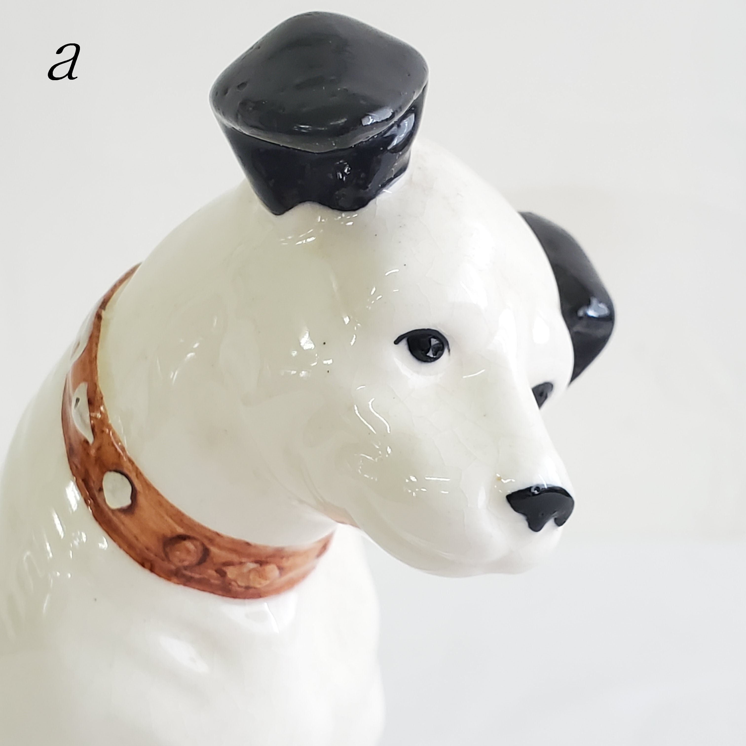 アンティーク 陶器製 ビクター犬 ニッパー君 大中小13点まとめて