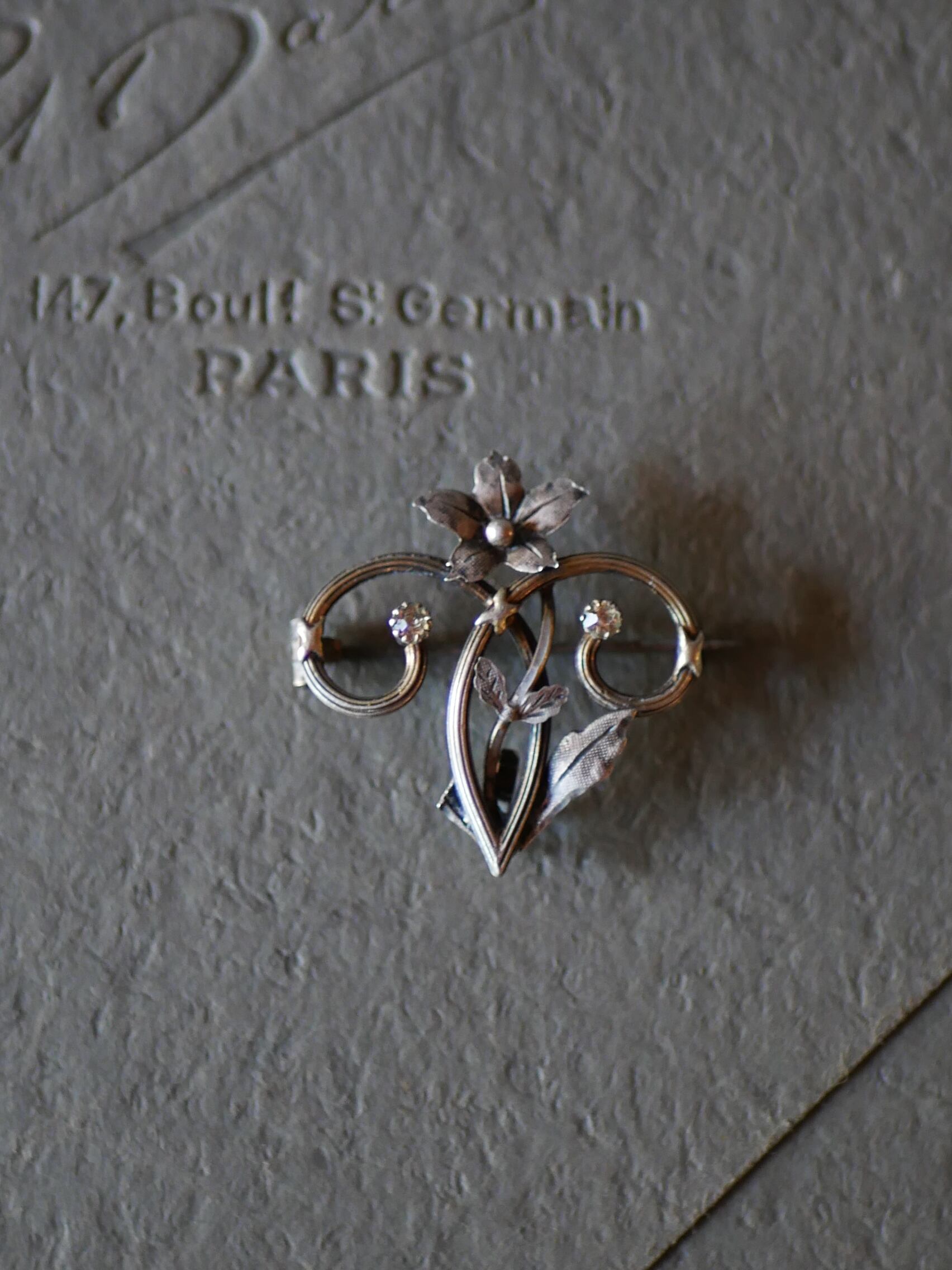 純銀 ブローチ フランスアンティーク アンティークのある暮らし