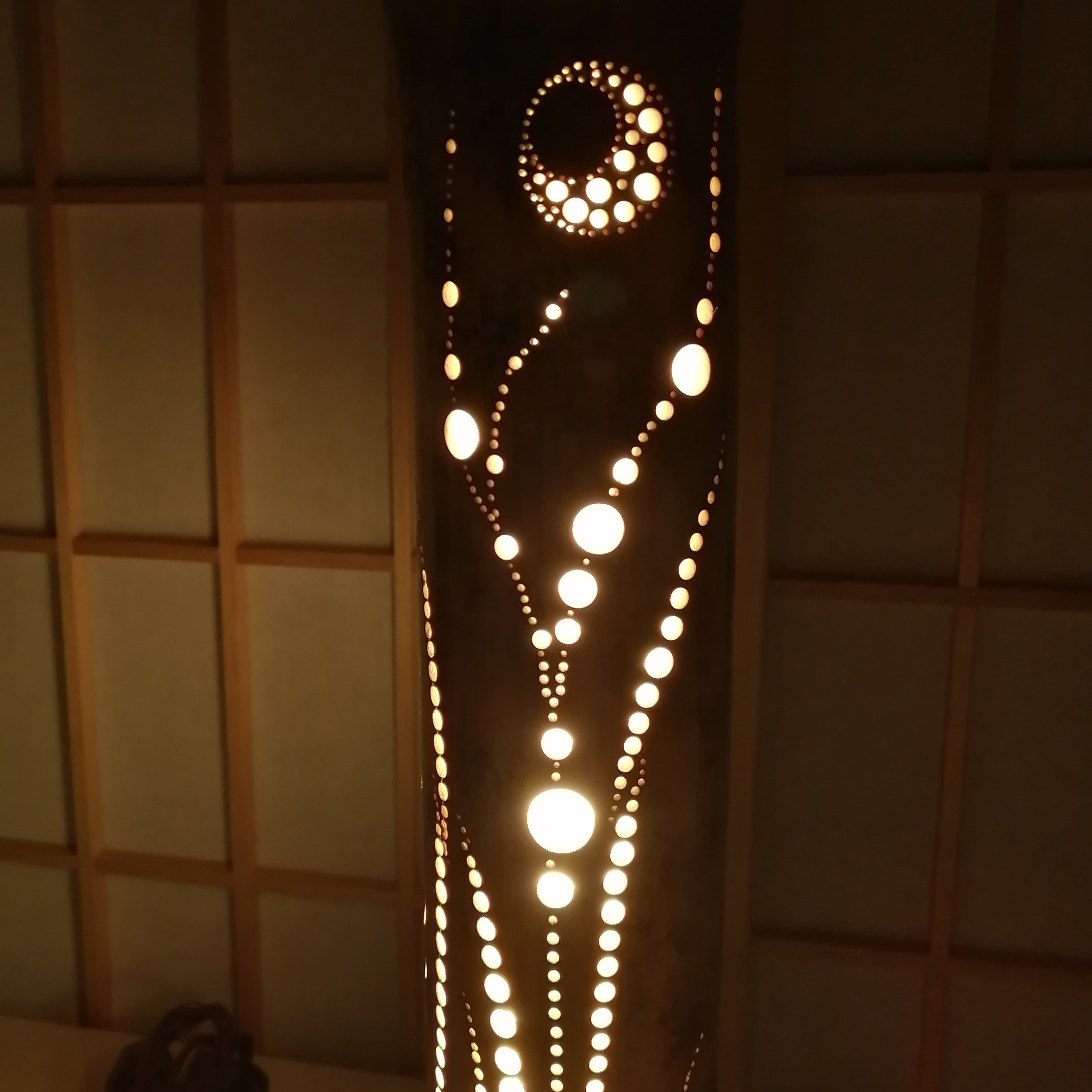 癒し灯火 竹灯籠 No23258（W仕様） | ふーs' shop