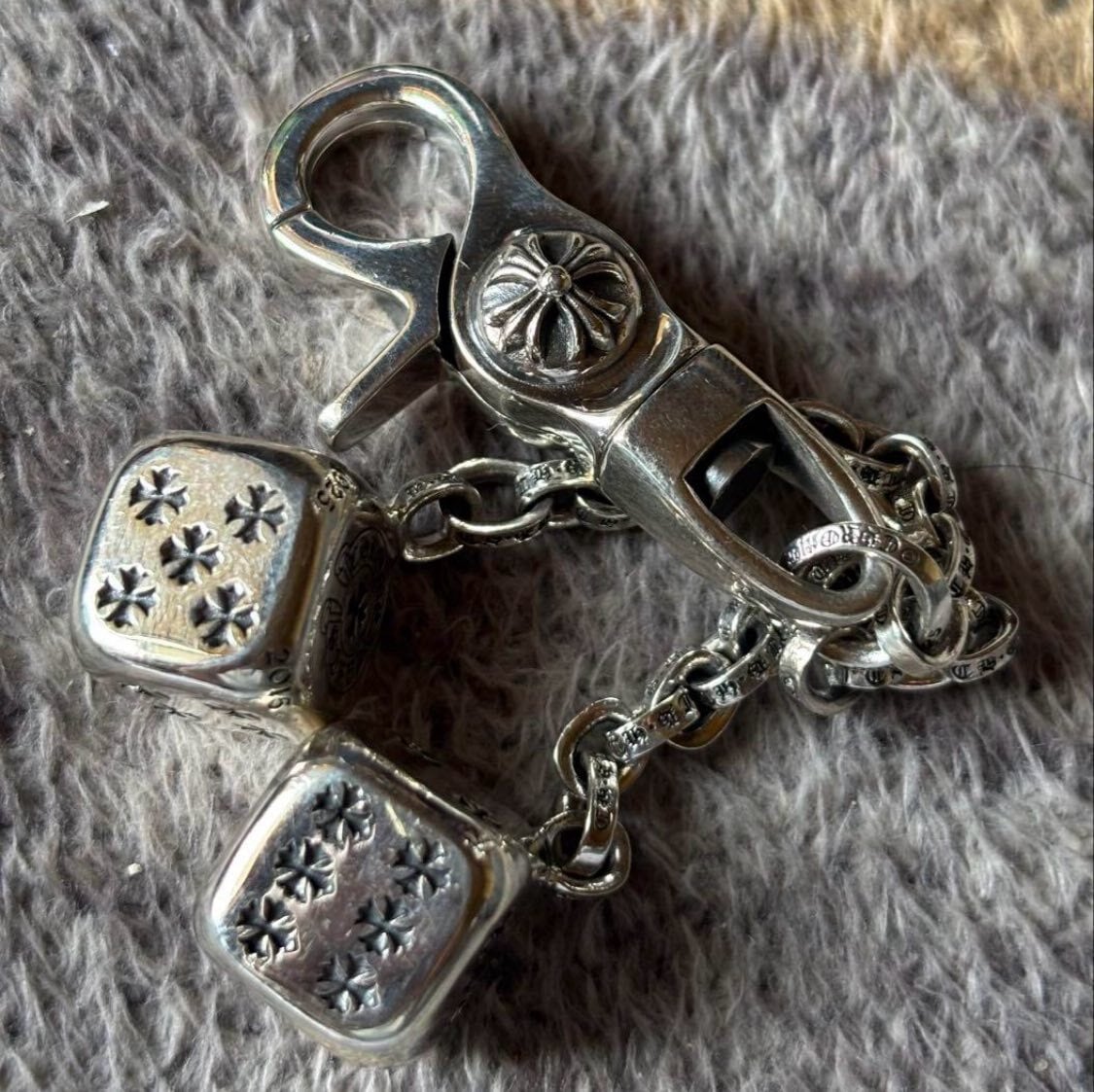 魚屋さん専用CHROME HEARTS クロスボタンキーケース 魚屋さん専用