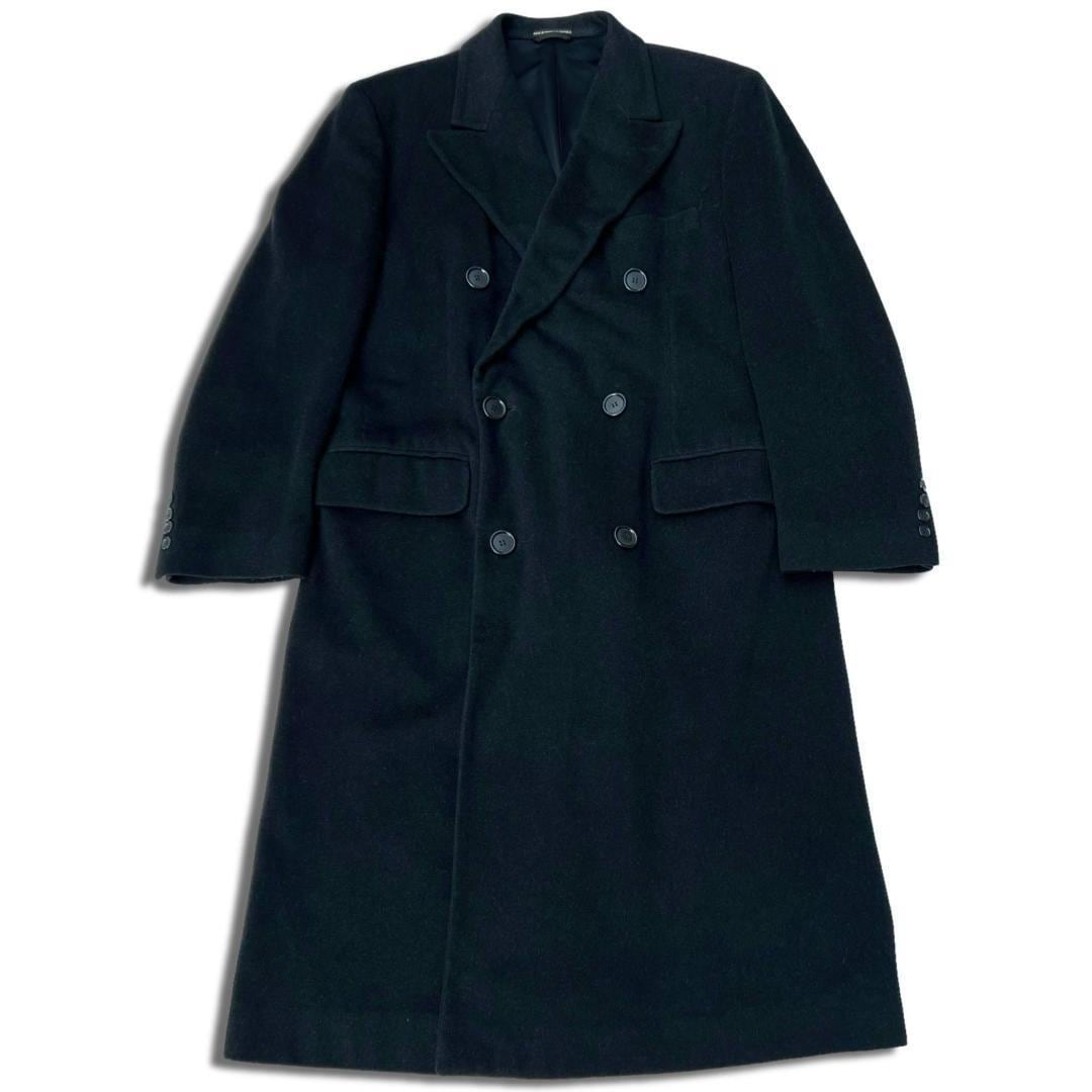 ローレン ラルフローレン カシミヤ ダブルチェスターコート L ブラック
