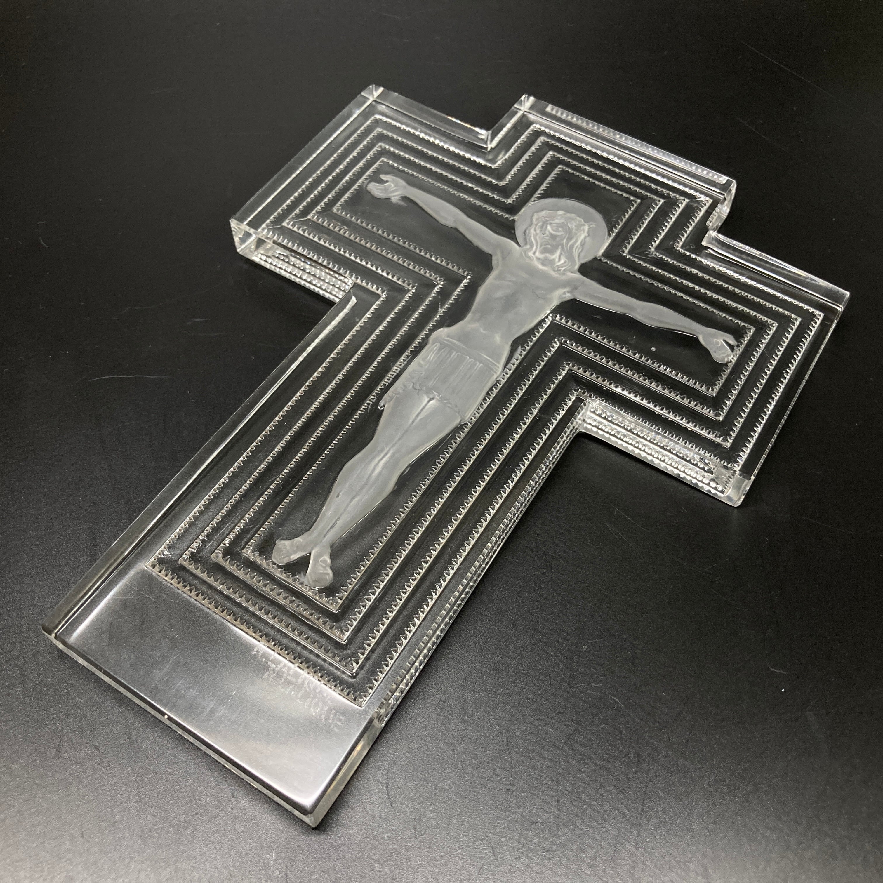 R.LALIQUE ルネ・ラリック『Christ』キリスト 立像 彫像 十字架 置物