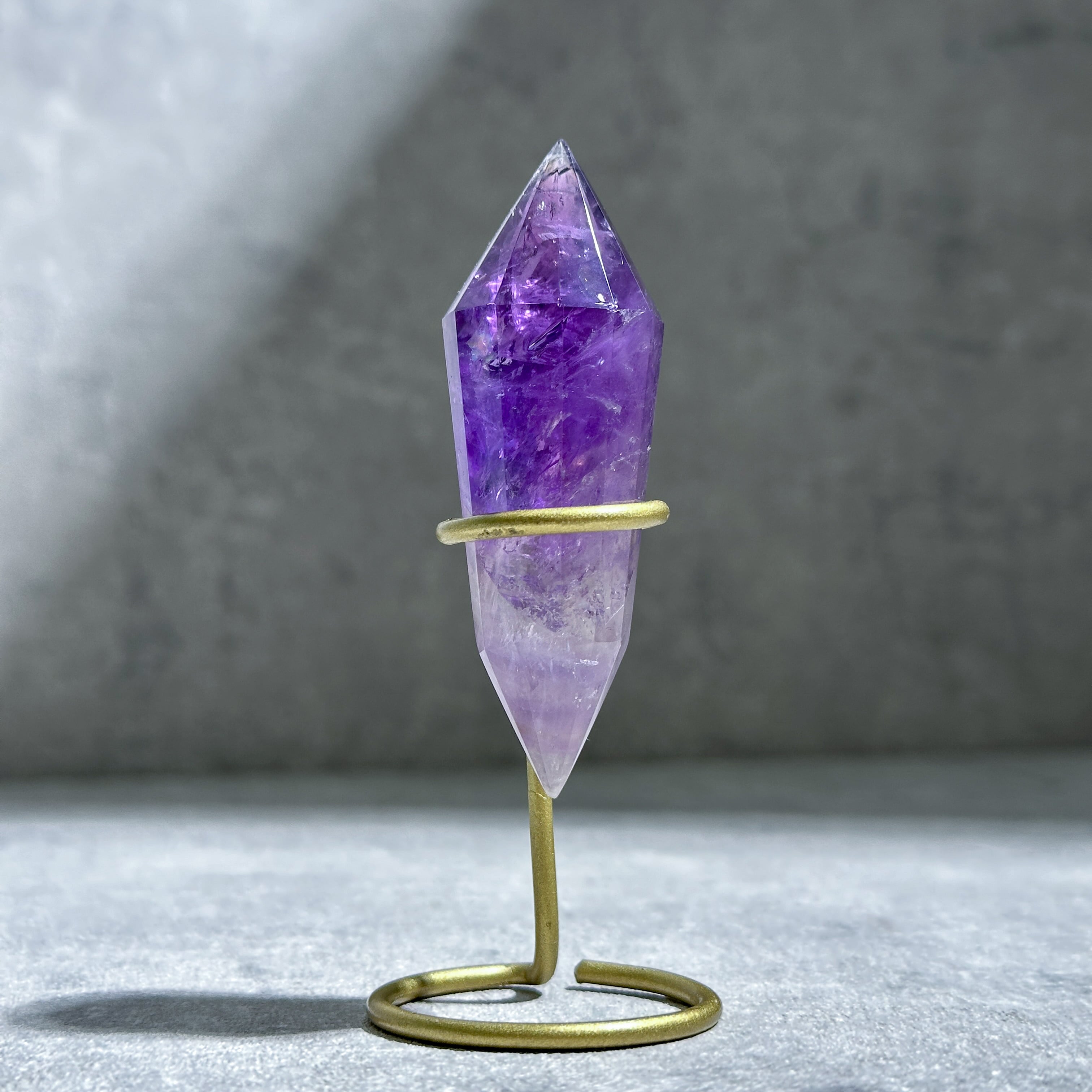 研磨品 十勝石玲瓏 パープルシラーオーロラ レインボーオブシディアン