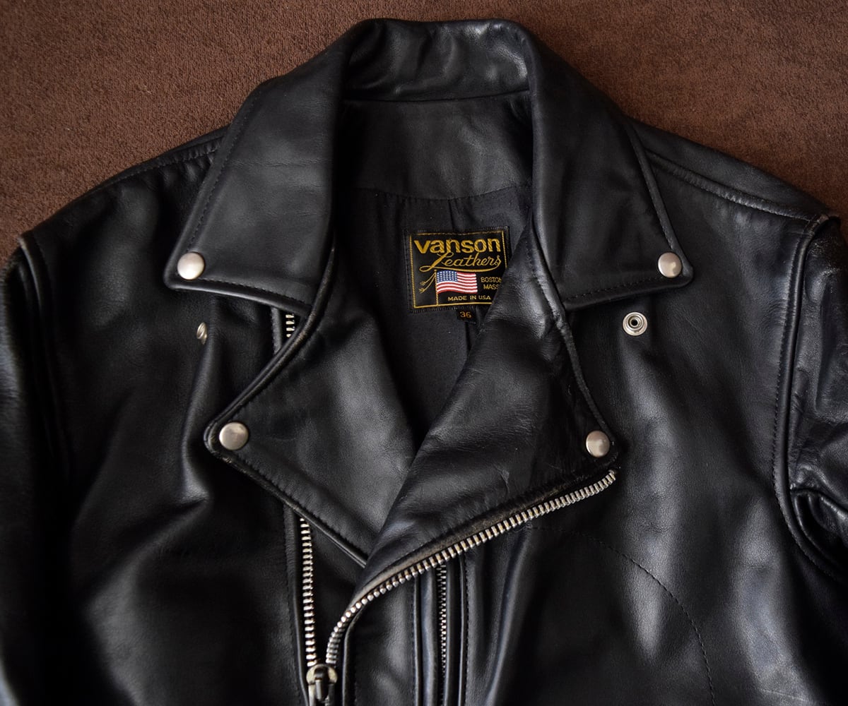 90s VANSON DOMINATOR 36 | SECOND TIME GLORY | ヴィンテージレザー