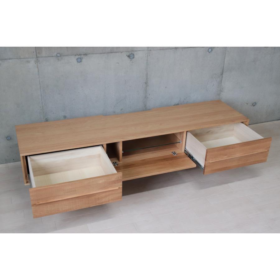 テレビボード 210 オーク テレビ台 無垢材 ローボード 天然木 木製