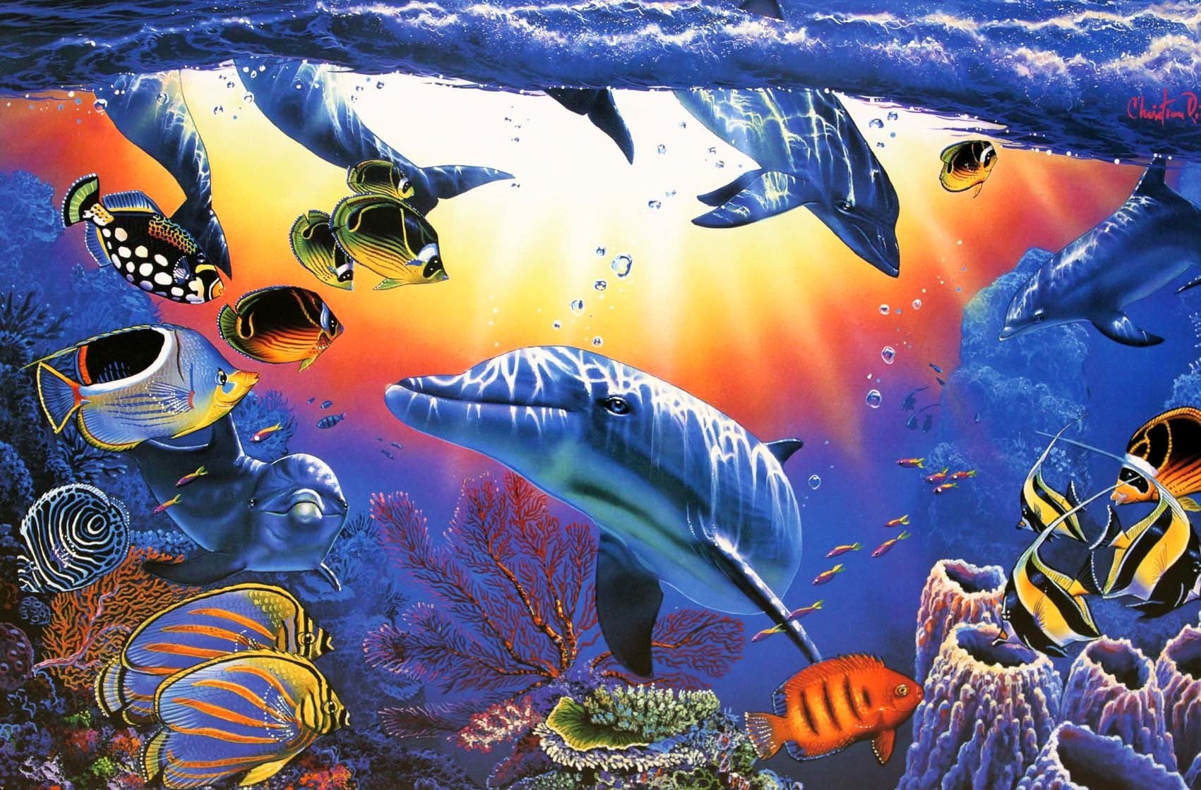 ラッセン&ディズニー ミッキーマウス マリンアート「ソーサラー オブ