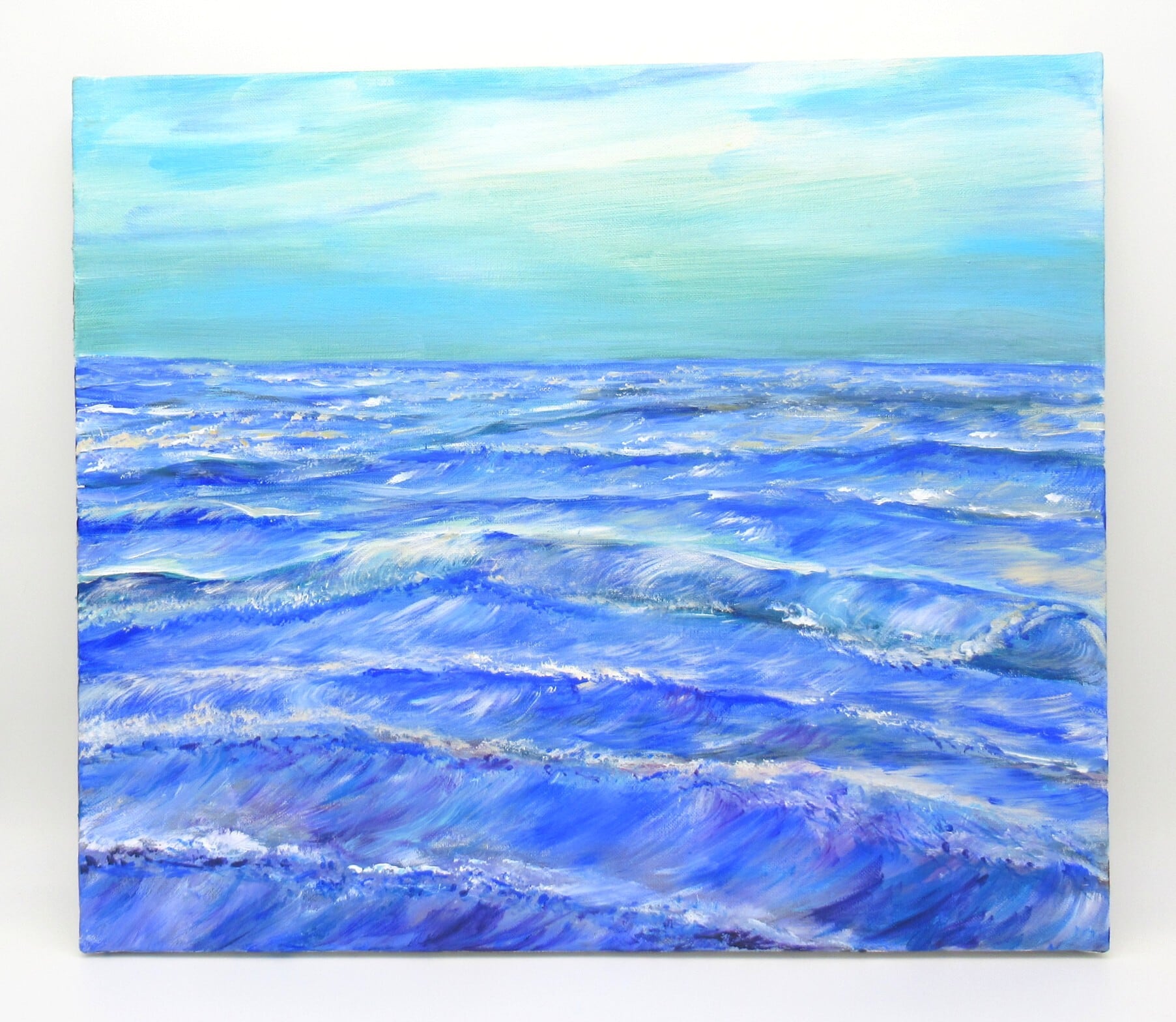 幻想絵画、空飛ぶ画家糸川裕志のアクリル画M8号 幻想絵画、空飛ぶ画家