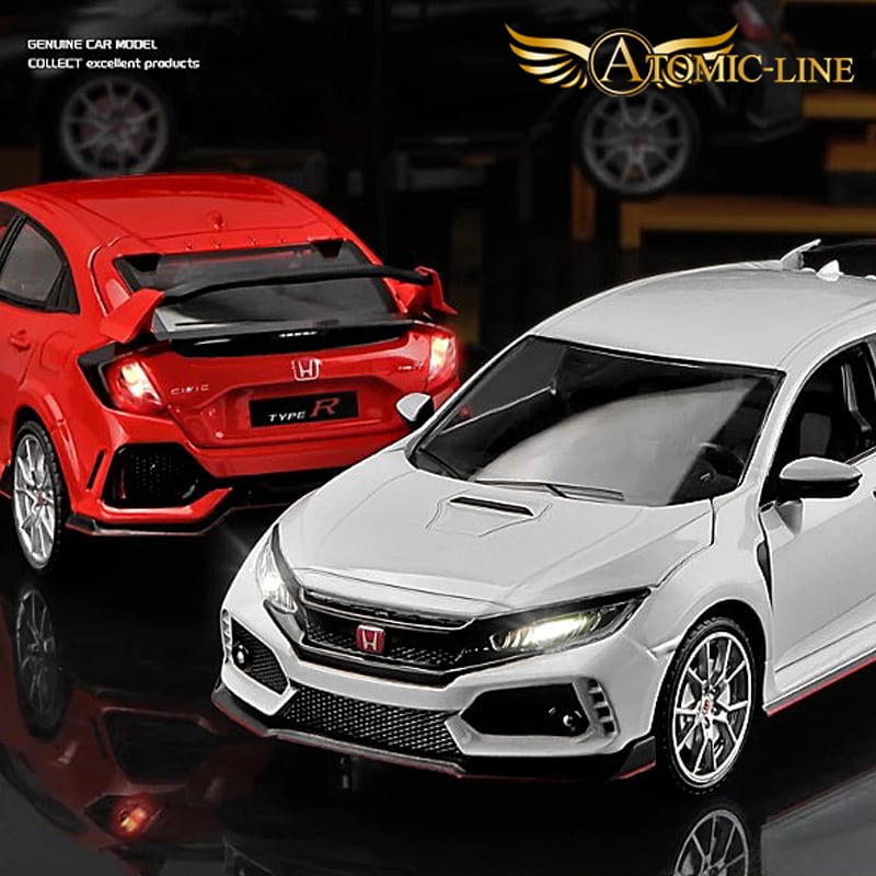 HONDA シビック TYPE-R ミニカー 1/24 全3色 ライト点灯 エンジン
