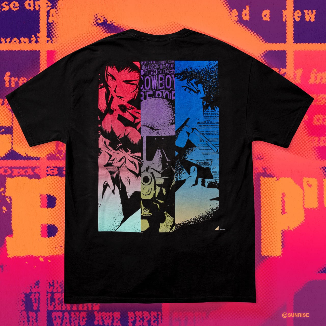 COWBOY BEBOP × GEEKS RULE 2＋11 SILKSCREEN PRINTING T SHIRT