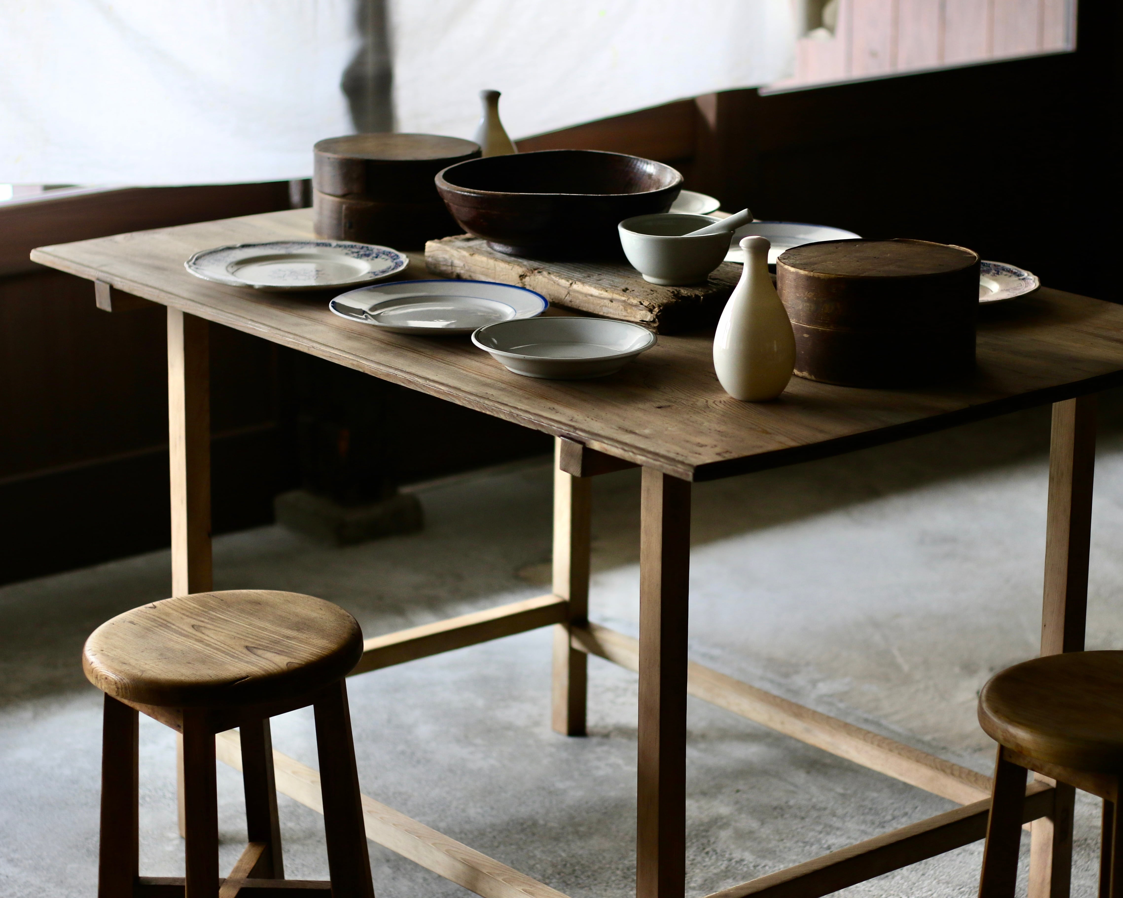 作業台《古家具 展示台 テーブル》 | Rem Remake Furniture