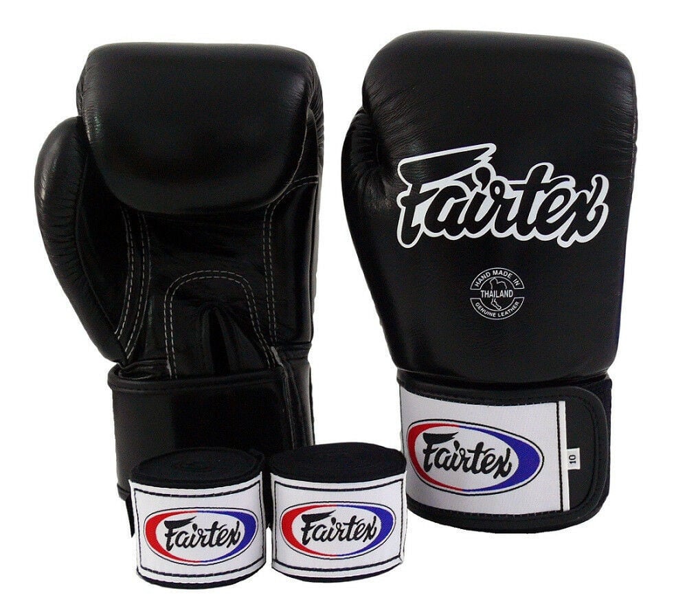 Fairtex BGV1グローブ10oz（ブラック/バンテージ付き）フェアテックス