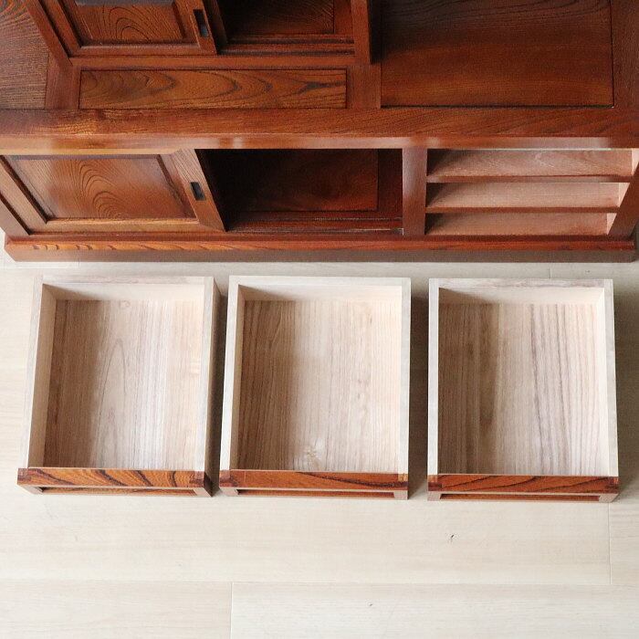 最高級 ケヤキ 飾り棚 タンス 古家具 茶タンス 無垢材 日本製 | RENOKA