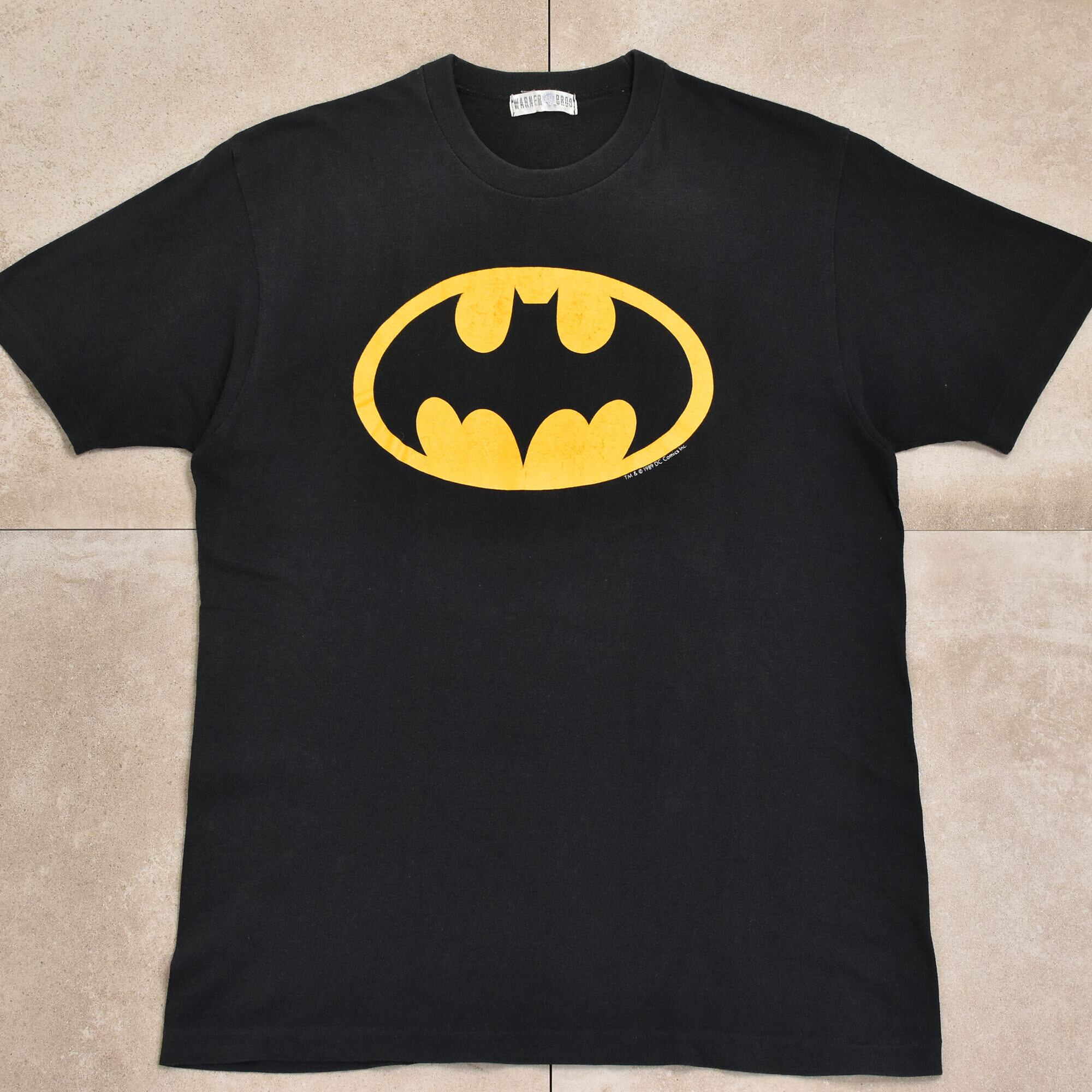 80s DC Comics BATMAN logo print T-shirt | 古着屋 grin days memory
