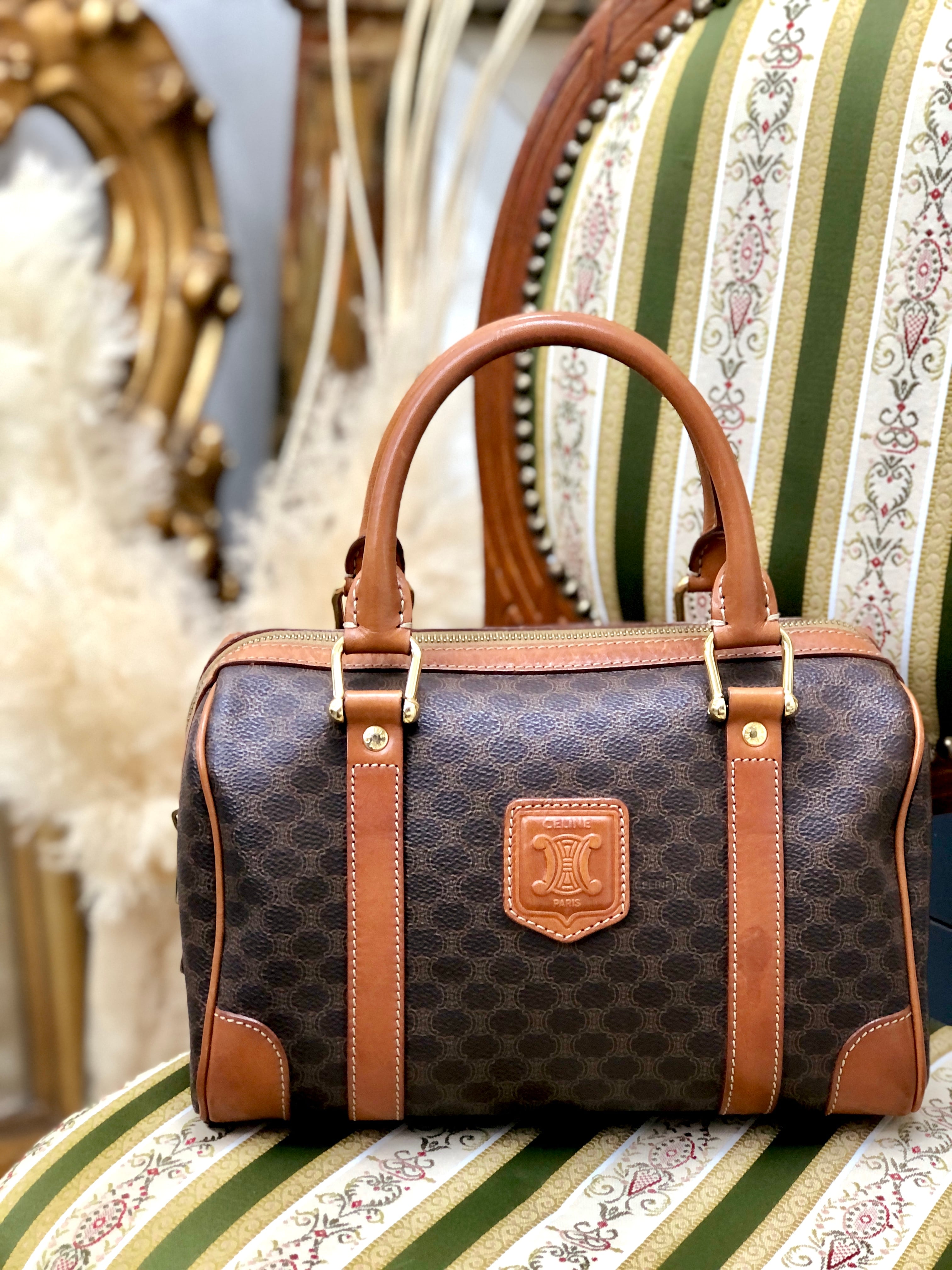 CELINE バック / オールドセリーヌ マカダム ミニボストンバッグ