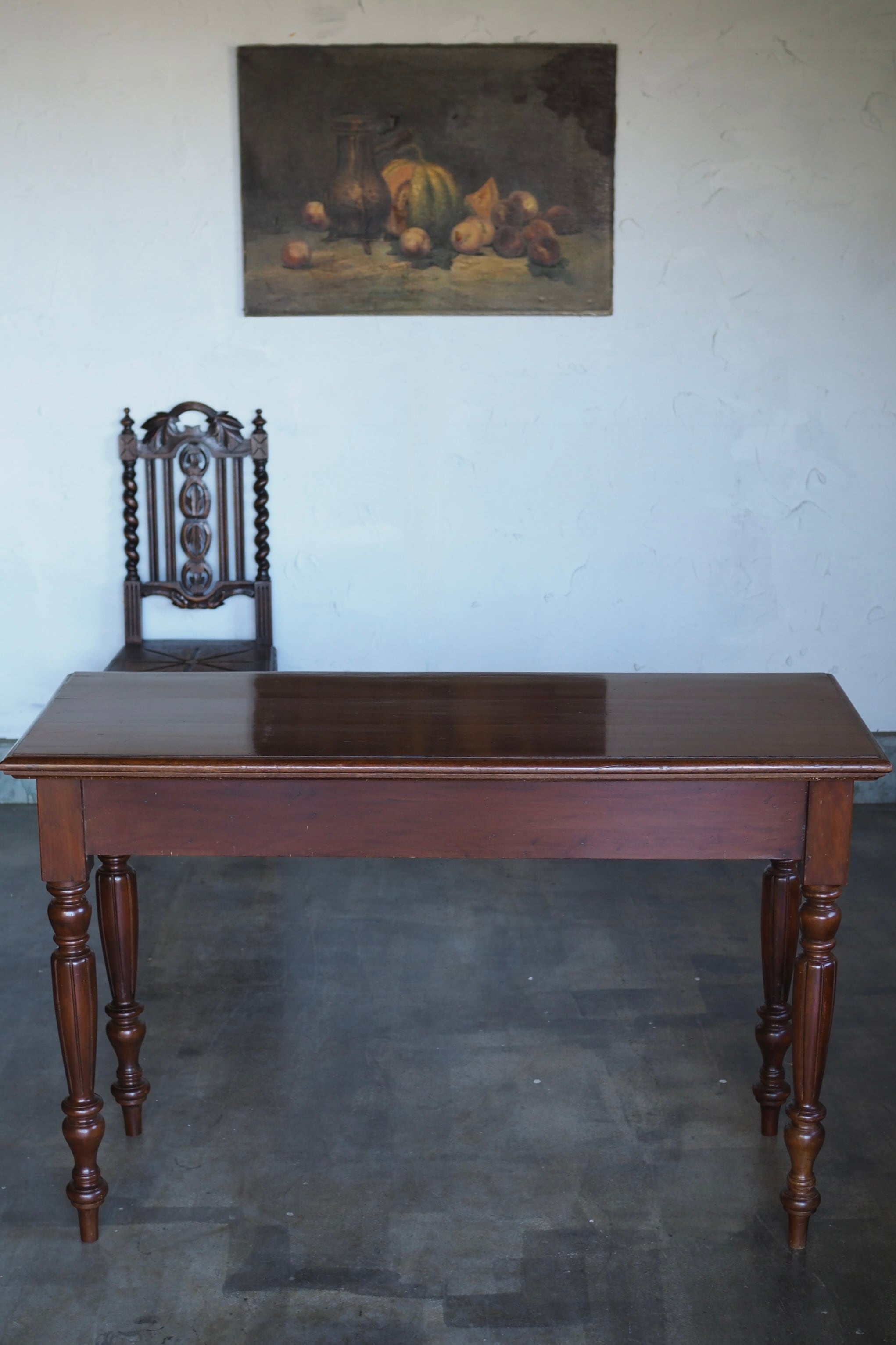 マホガニーコンソールテーブル-antique mahogany console table