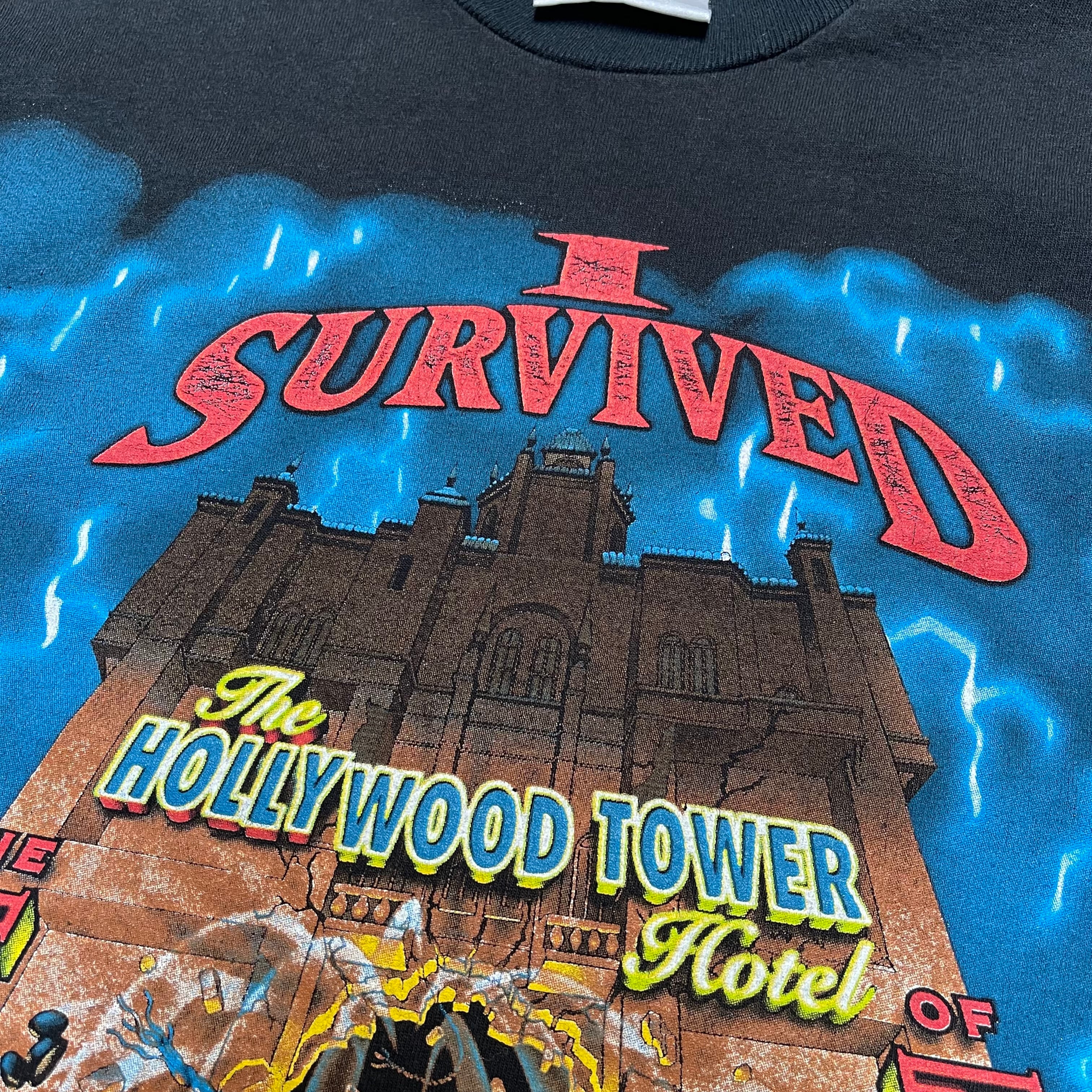 90's~ USA製 Disney ディズニー タワー・オブ・テラーTシャツ | 古着屋