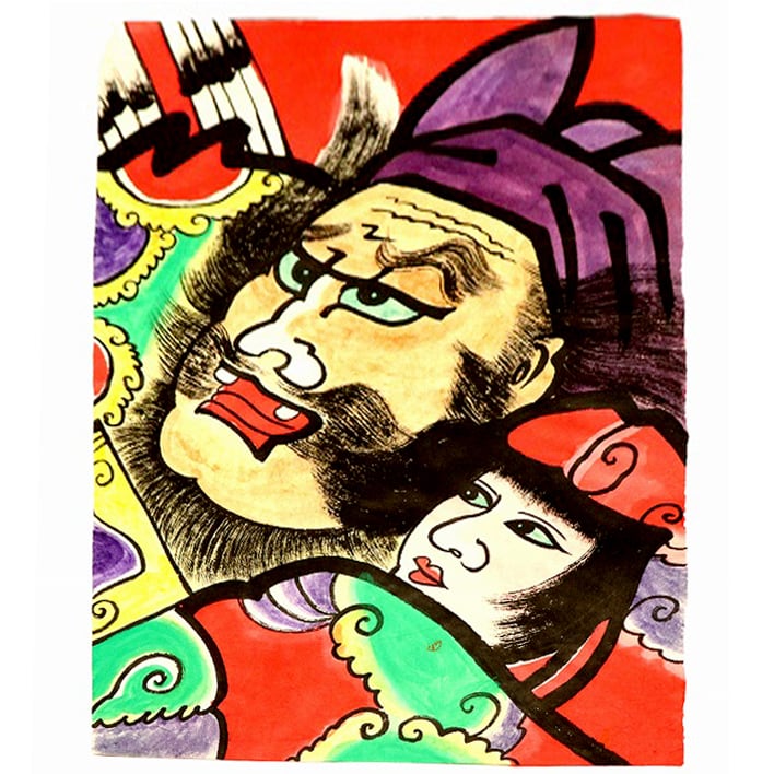 レトロ 凧絵 錦絵 ねぶた絵 大型凧絵 和風 00c617e73eaca31e0f3524a96f6d8b