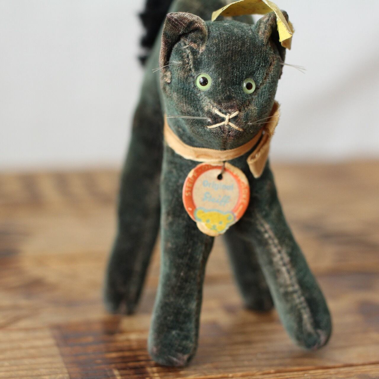ドイツアンティークシュタイフトムキャット黒猫