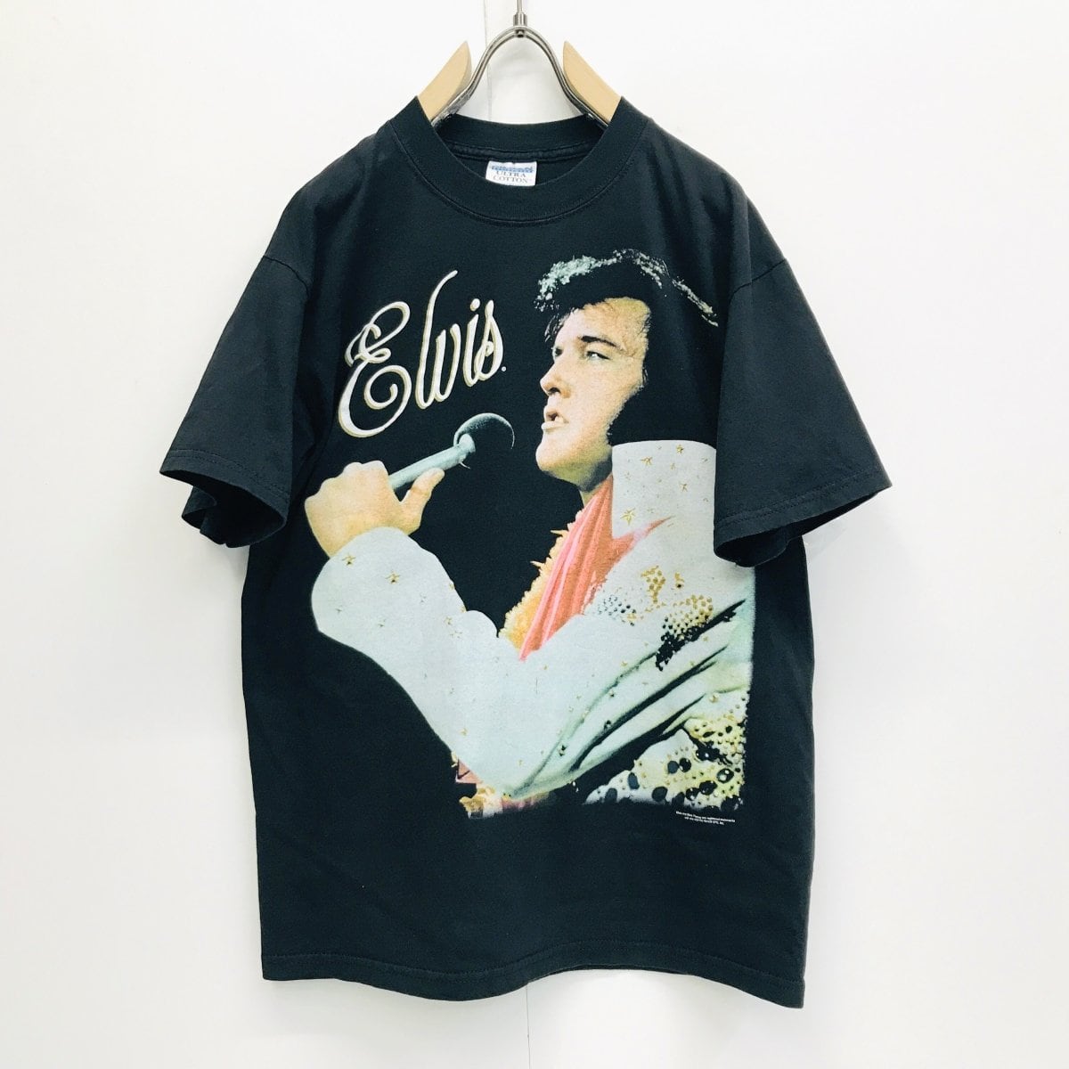 エルヴィスプレスリー tシャツ 両面 ヴィンテージ ラスベガス 黒