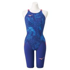 Mizuno 競泳用水着 青と黒 グラフィック S Mizuno 競泳用水着 青と黒