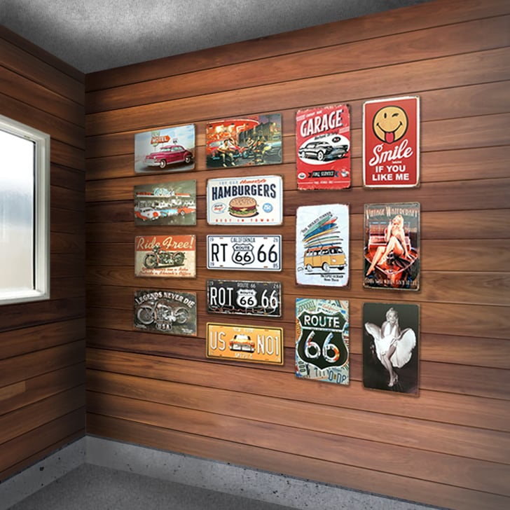 ブリキ看板インテリアアンティークアメ車ハーレールート66 ショベル