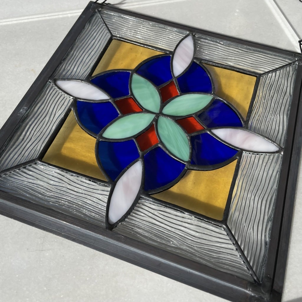 幾何学模様のステンドパネル | グラスロード1571 『WEBショップ2号店』