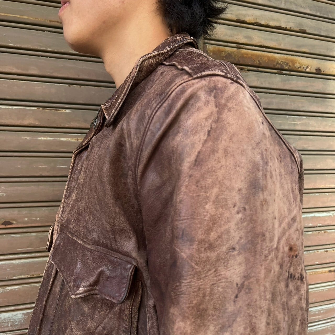 50s Penneys A-2 フライトジャケット ペニーズ レザージャケット 44