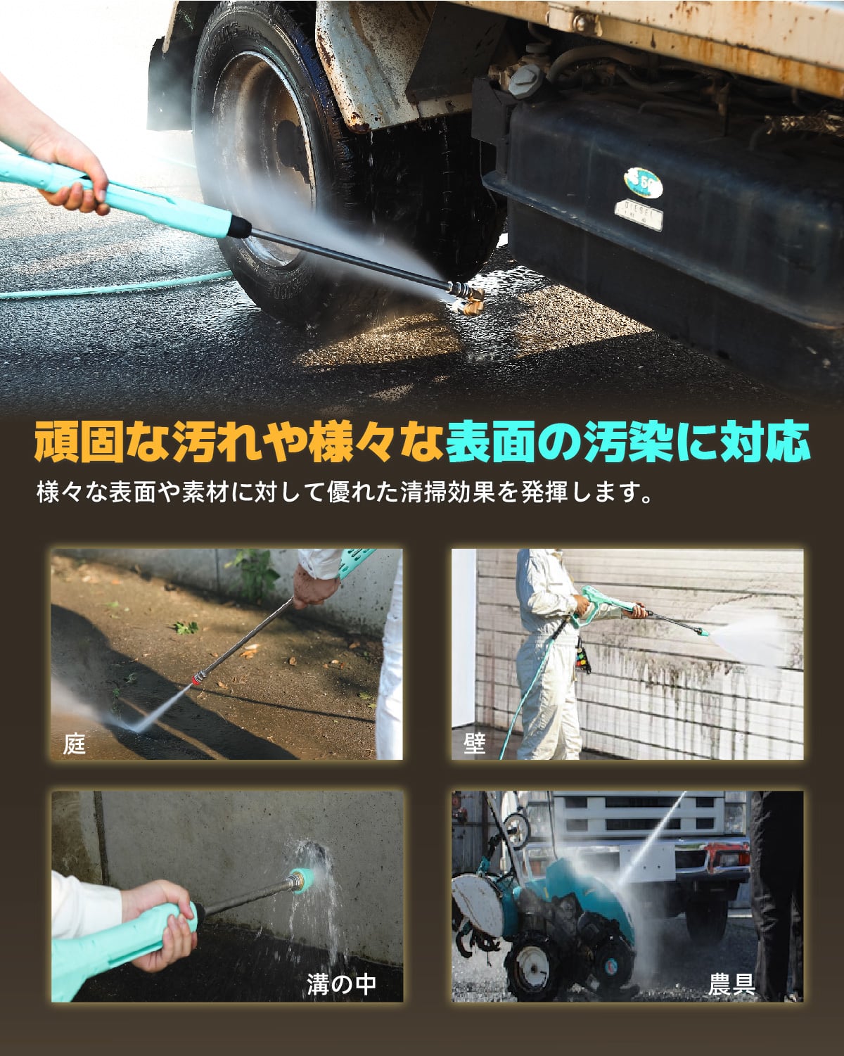 Kareyou（カレヨー）高圧洗浄機エンジン式 エンジ 付き高圧洗浄機